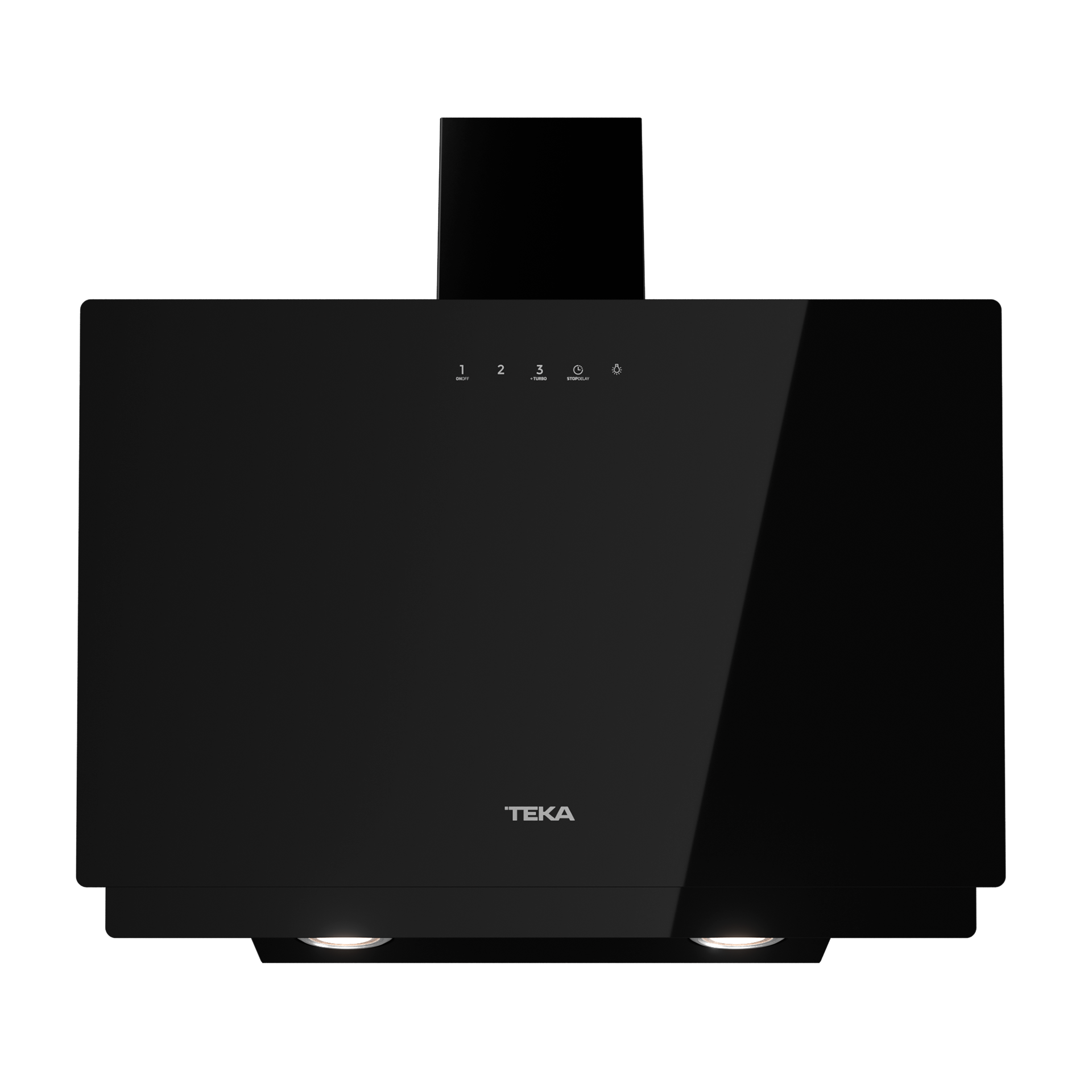 Campana decorativa vertical táctil de aspiración perimetral 60 cm