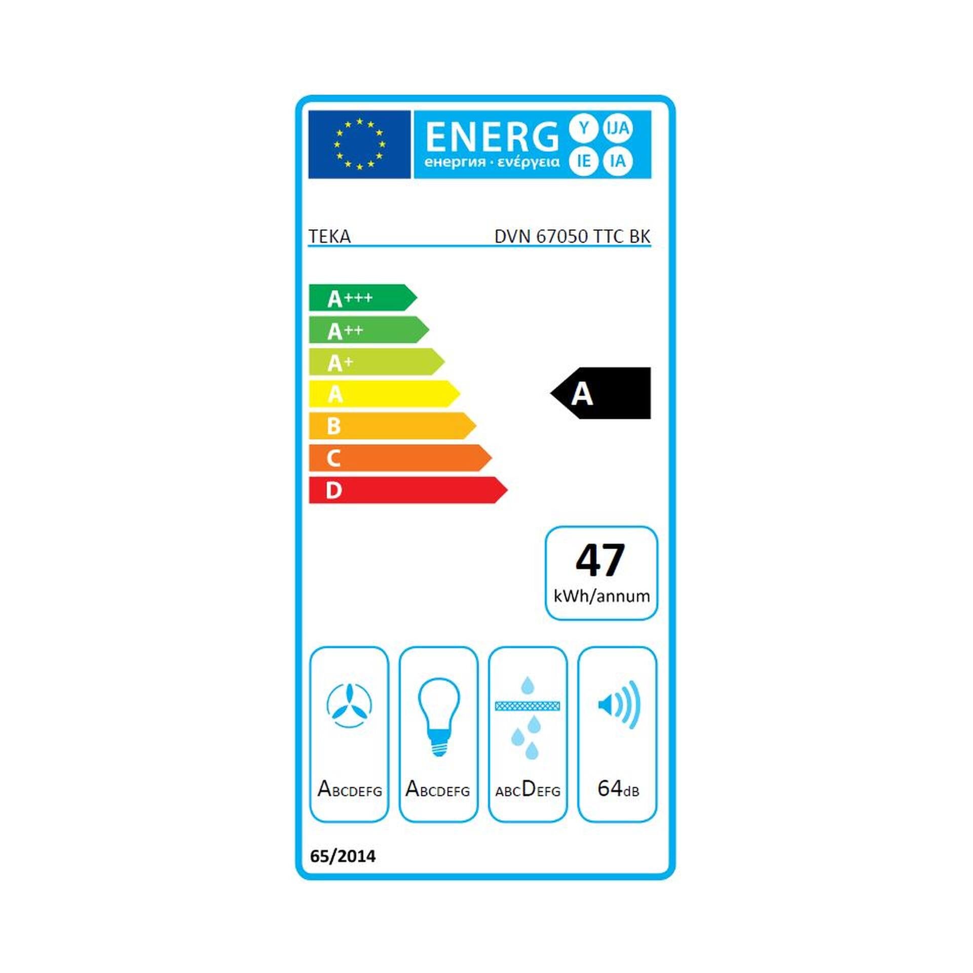 Campana decorativa vertical táctil de aspiración perimetral 60 cm (3)