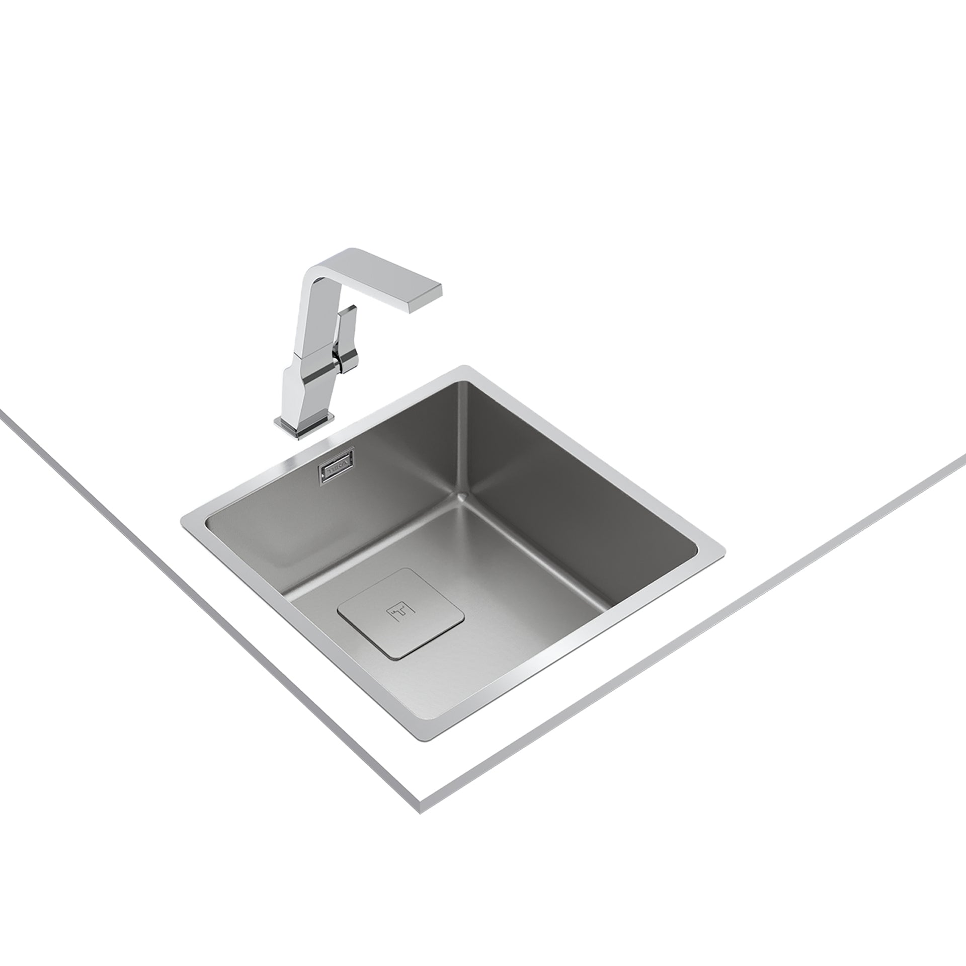 Fregadero FlexLinea RS15 40.40 PureClean de una cubeta con acabado premium SoftTexture