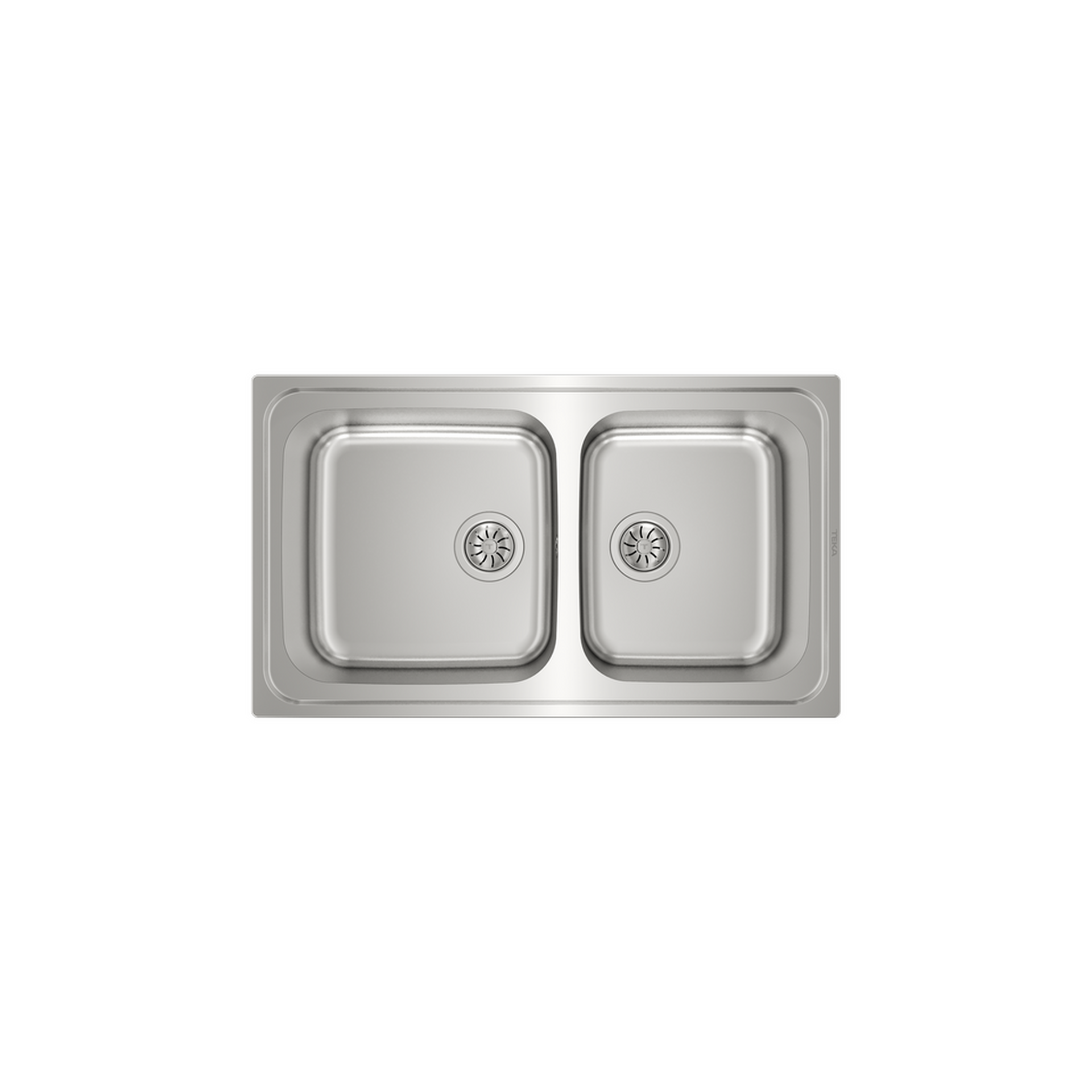 Fregadero Classic 2B 86 encastrado de acero inoxidable con dos cubetas (1)