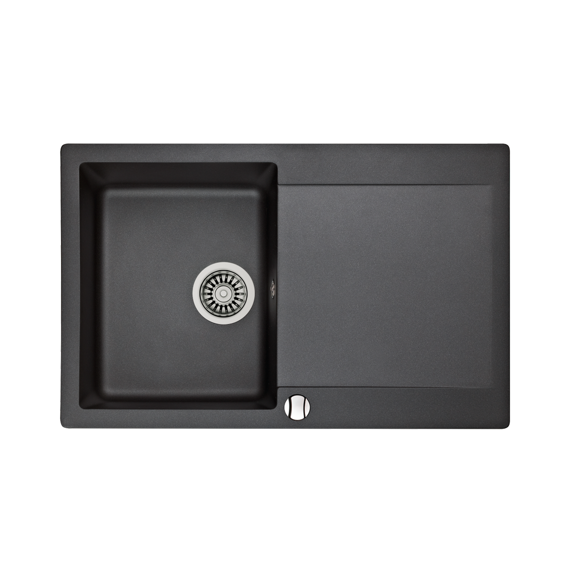 Fregadero Tequartz Clivo 45 B-TQ 1B 1D encastrado de una cubeta y un escurridor (1)