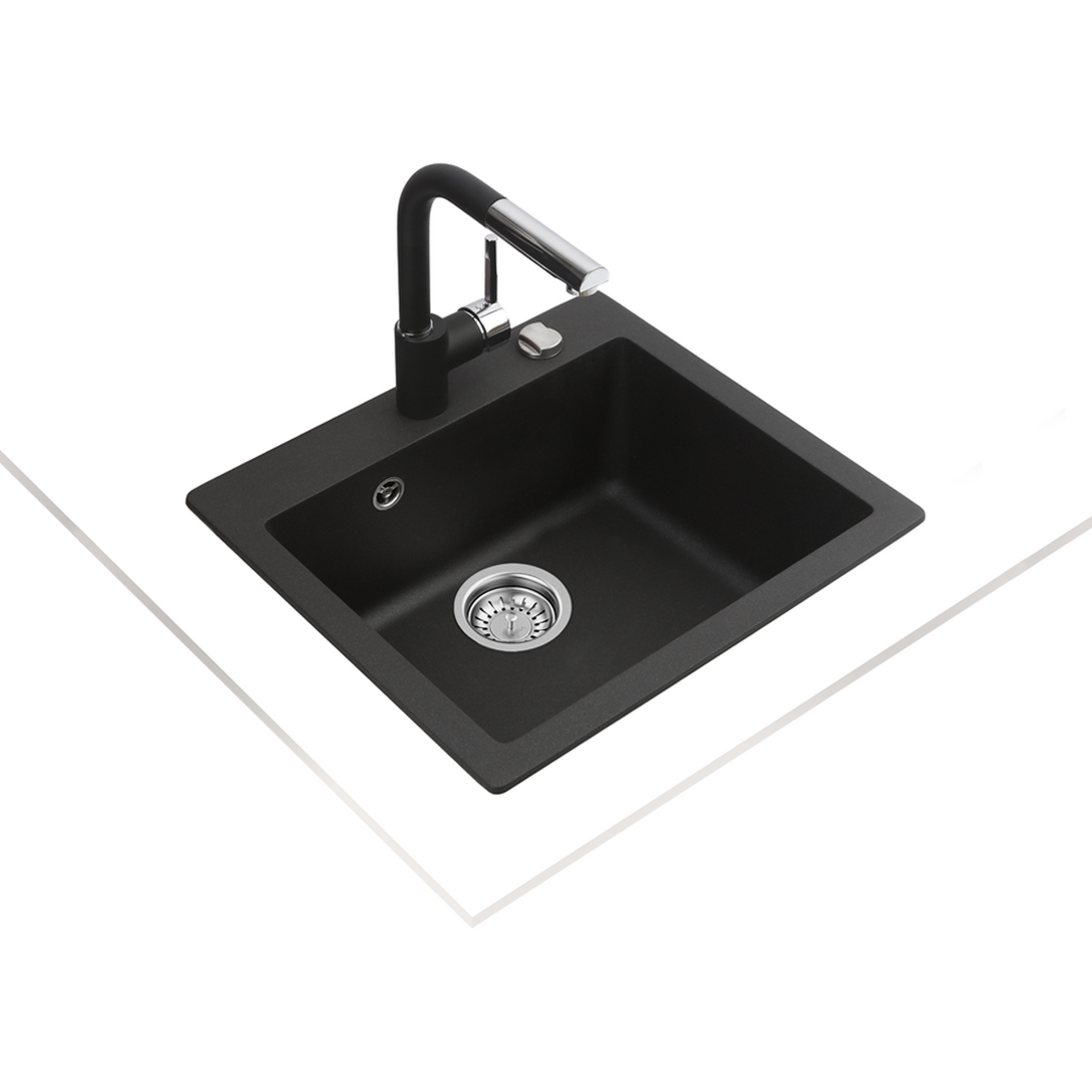 Fregadero Tequartz Clivo 50 S-TQ 1B encastrado de una cubeta