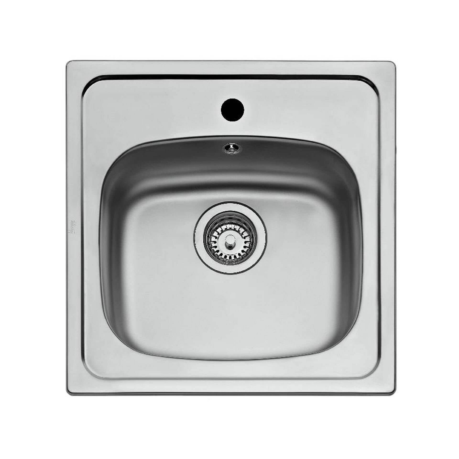Fregadero encastrado Basico 500 1B de acero inoxidable (1)