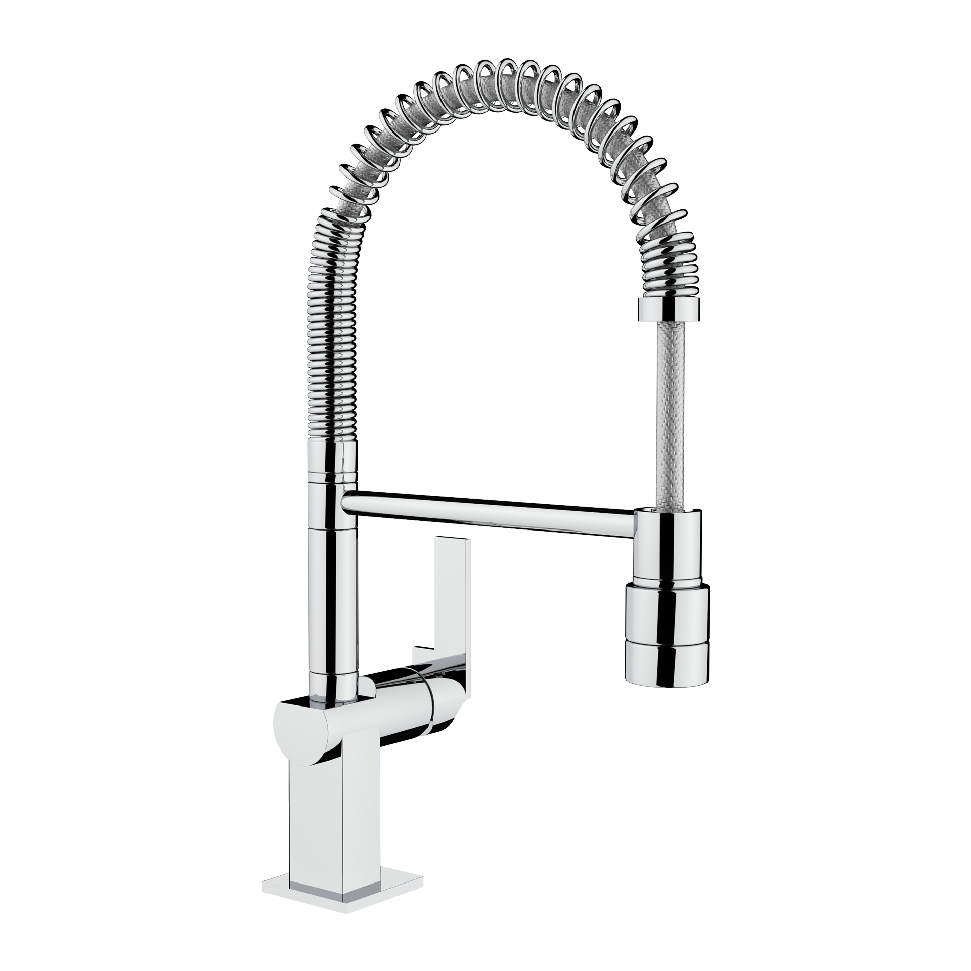Grifo de cocina monomando profesional MY Compact con caño giratorio y flexible (1)