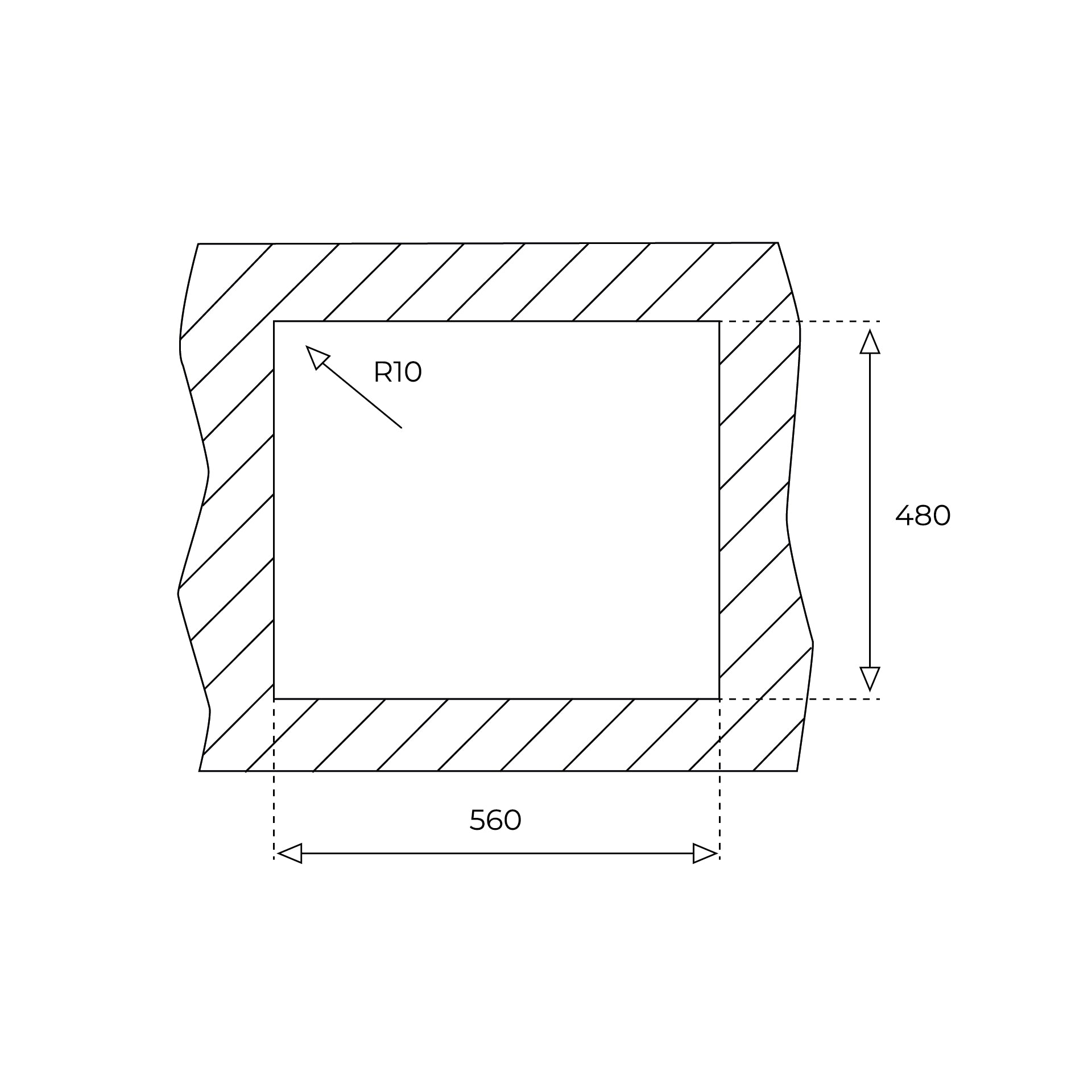 Fregadero encastrado Classic 1B ½D 580 de acero inoxidable (2)