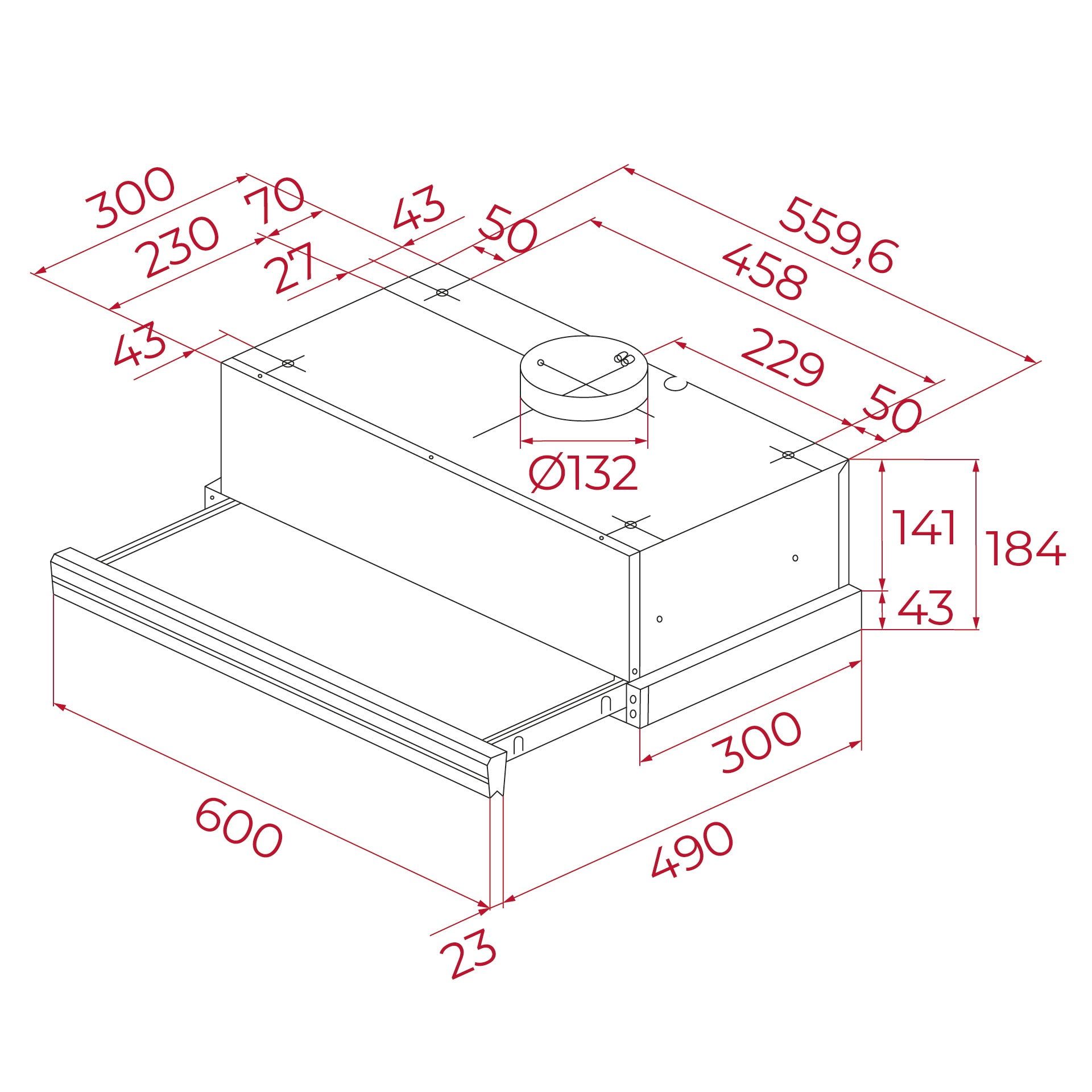 Campana Extensible CNL 6415 de 60 cm con motor EcoPower y 2+1 velocidades (2)