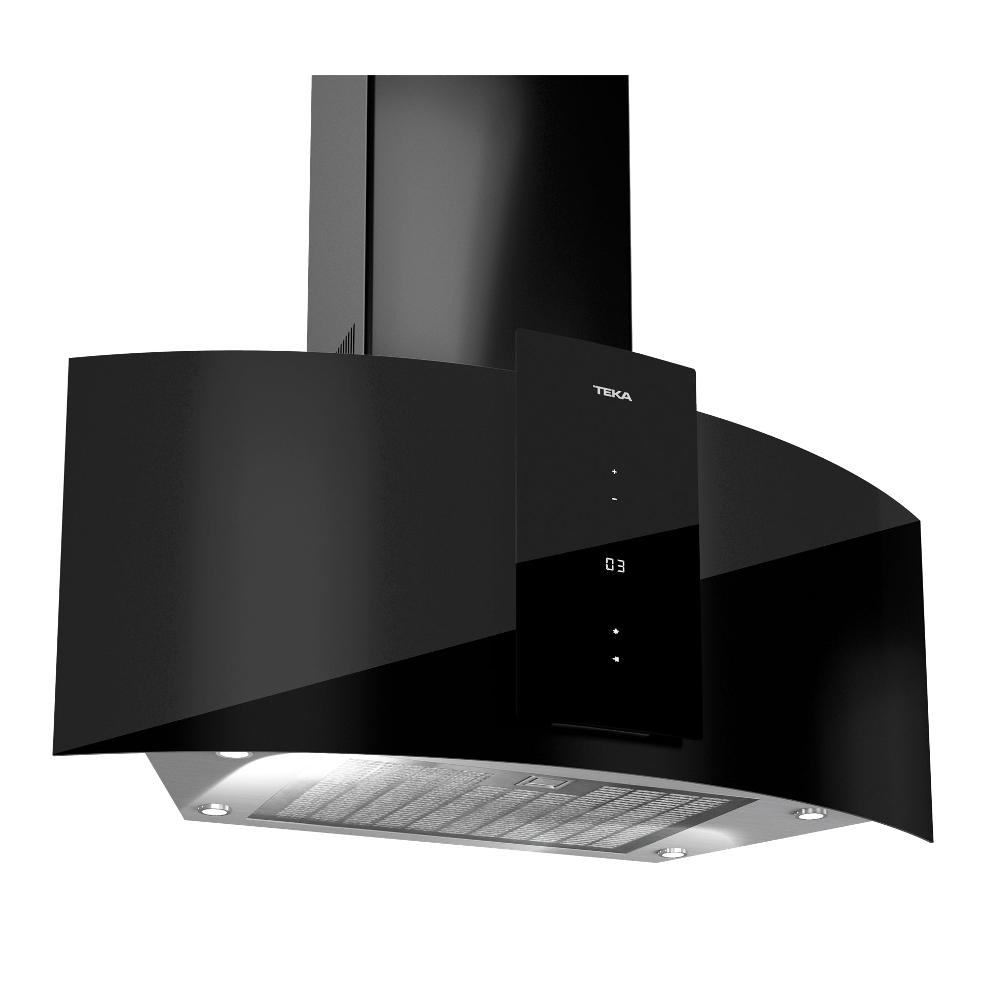 Campana Decorativa de pared DU 985 con Touch Control y motor EcoPower