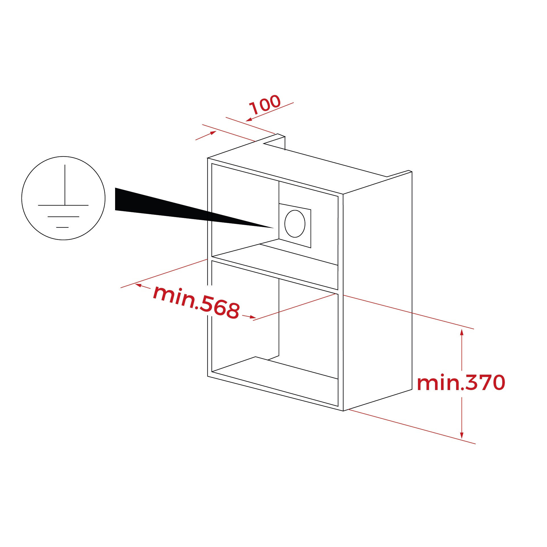 Microondas mecánico de integración MB 620 BI SS de 20L (6)