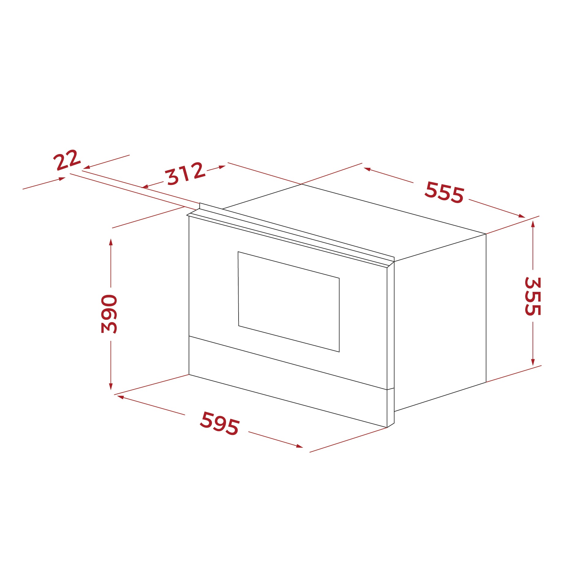 Microondas de integración ML 822 BIS con base cerámica y Grill abatible (2)