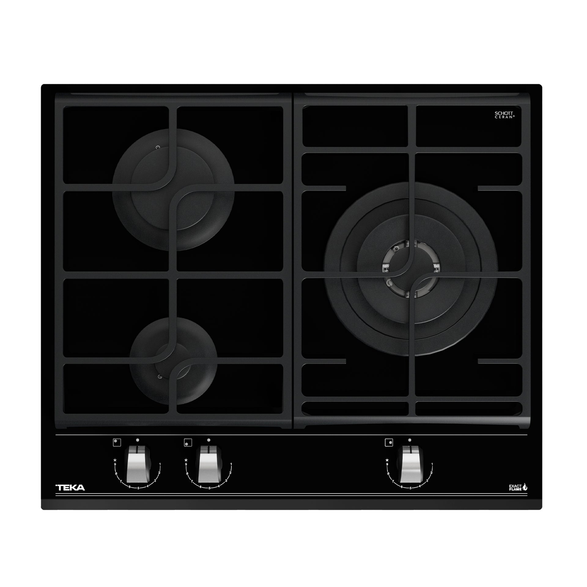 Placa Cristal Gas GZC 63310 de 60 cm con función ExactFlame de butano (1)