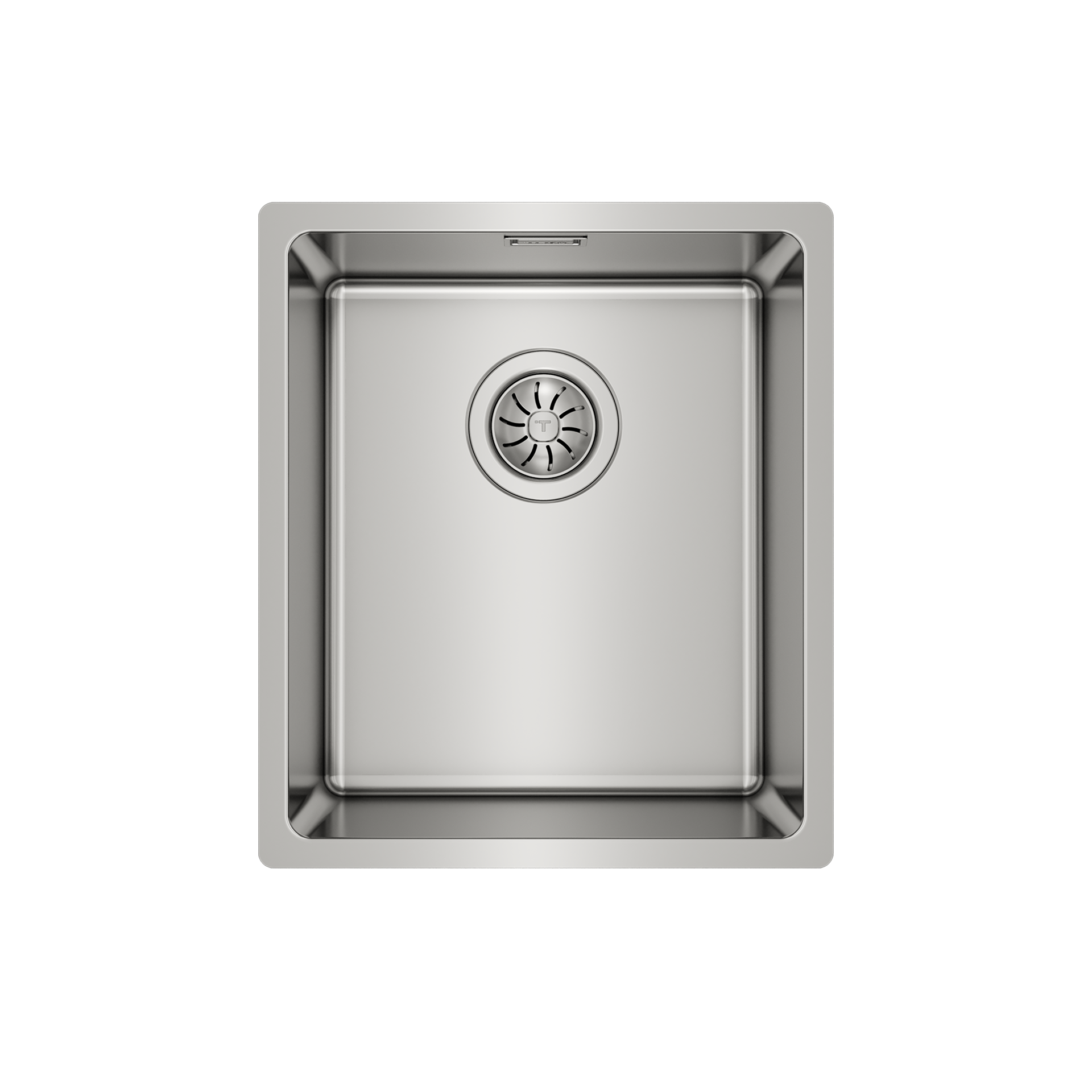 Fregadero Be Linea RS15 34.40 bajo encimera con una cubeta de 34 cm y SilentSmart (1)