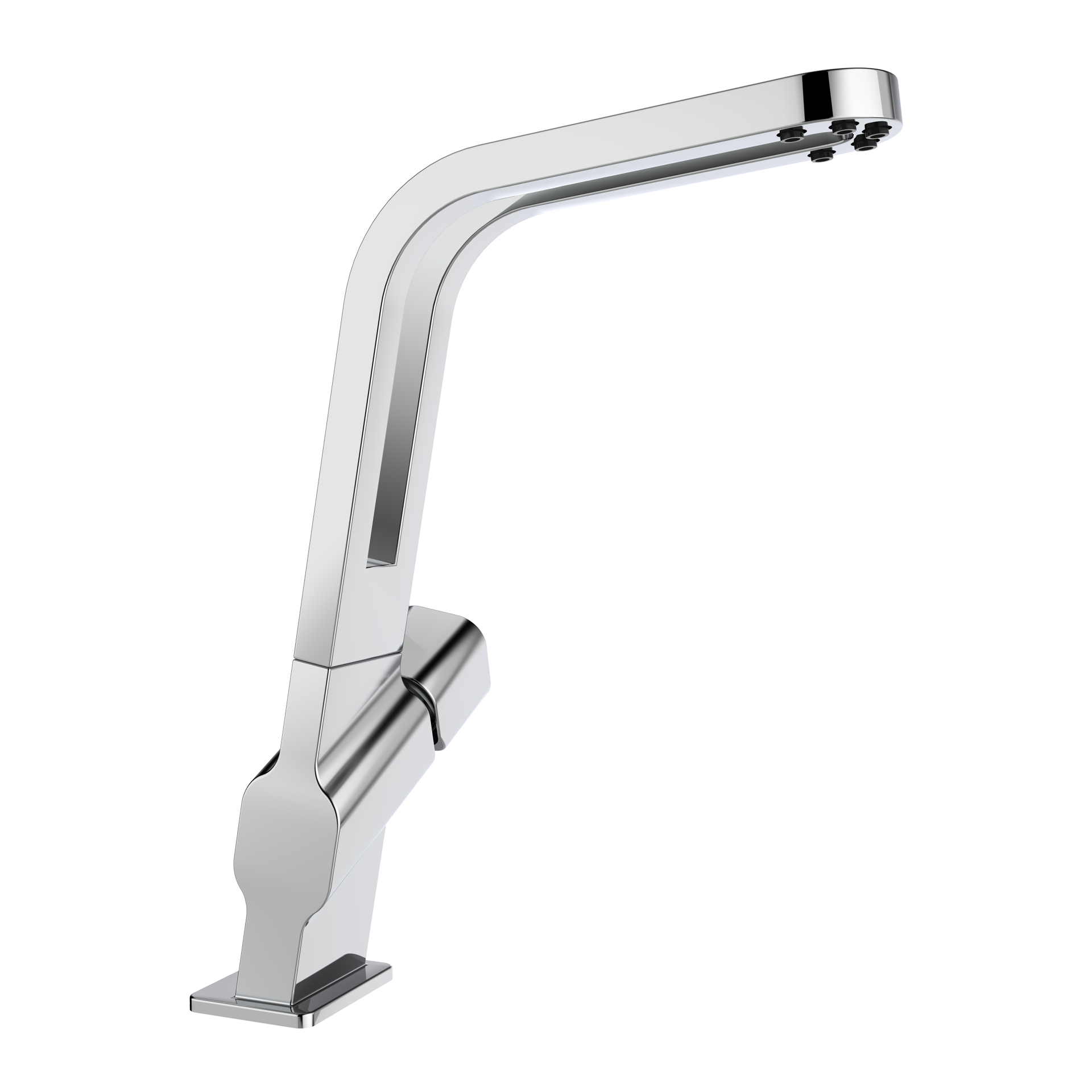 Grifo de cocina monomando ICO 915 con caño abierto y giratorio con 5 aireadores (1)