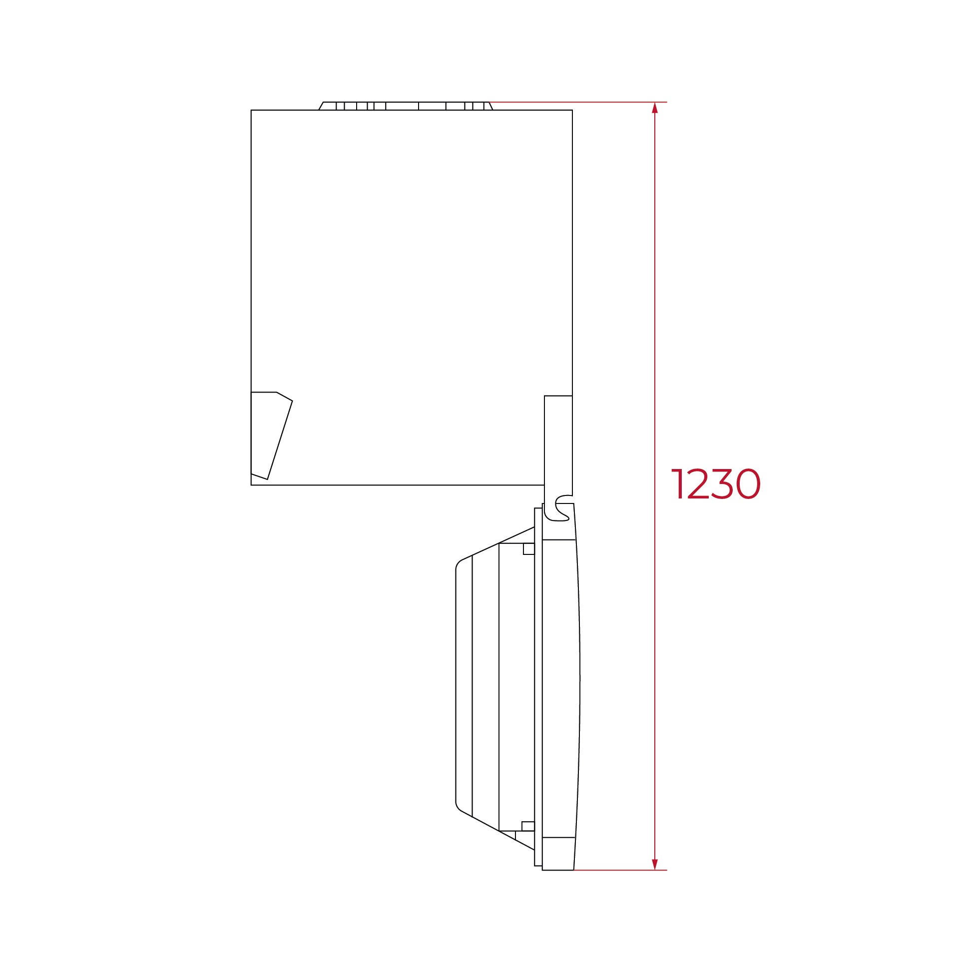 Frigorífico Combi NFL 342 C No Frost Total de 2 puertas con Control electrónico en inox (5)
