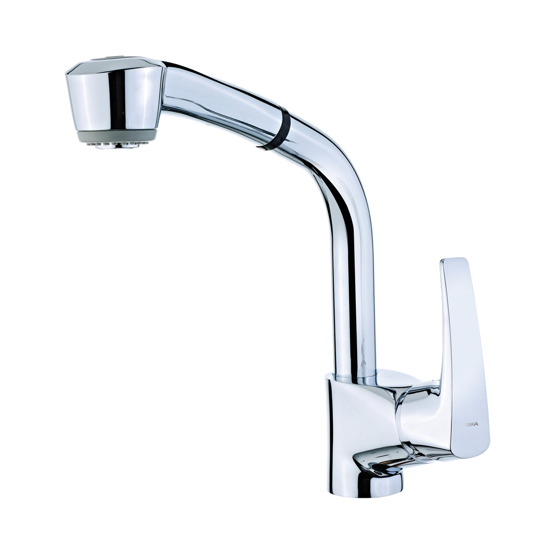 Grifo de cocina monomando MT EXT con caño alto extraíble giratorio