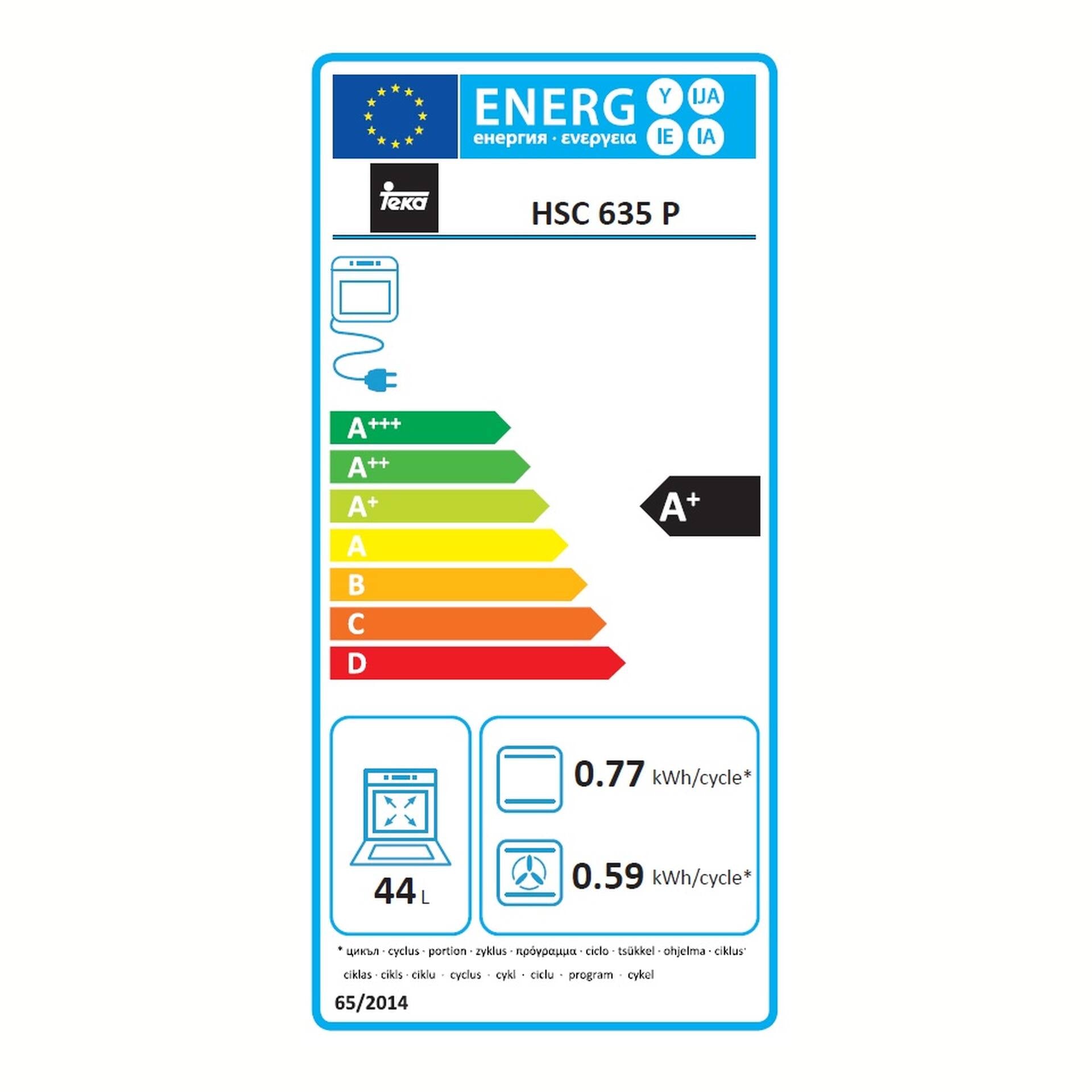 Horno Compacto Pirolítico Multifunción HSC 635 de 45 cm con HydroClean® y 8 funciones de cocinado (4)