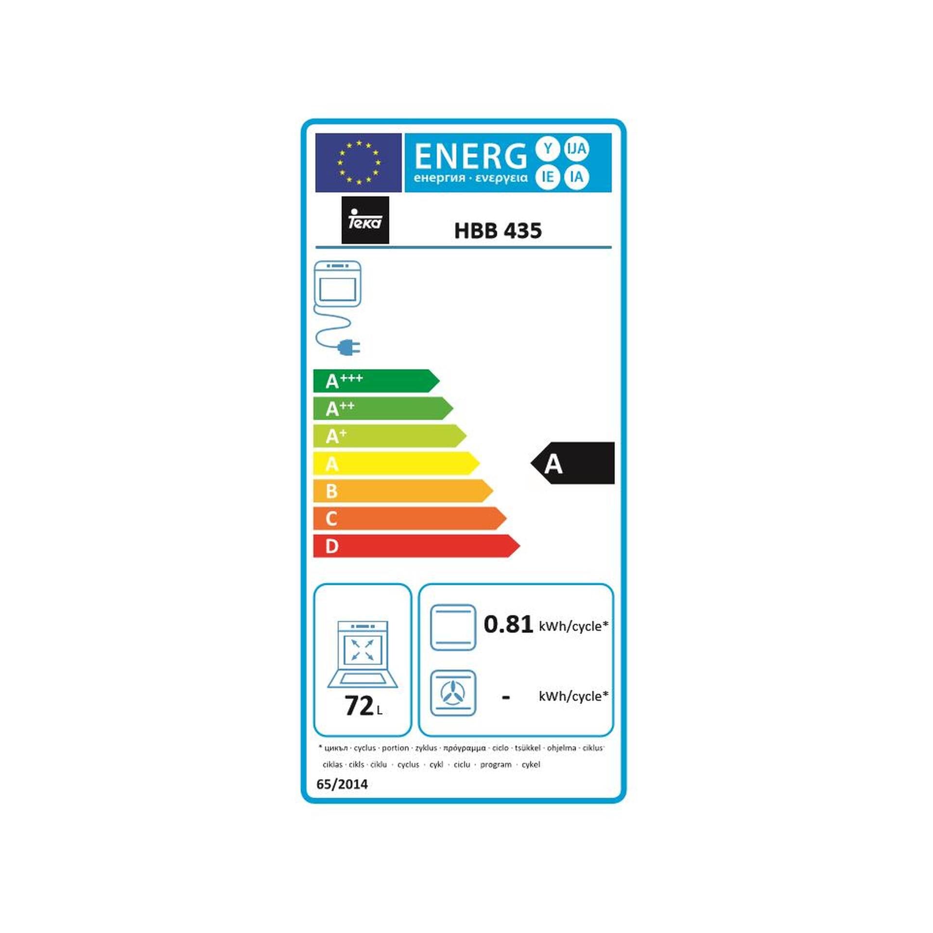Horno Convencional HBB 435 de 60 cm con 3 funciones de cocinado (3)