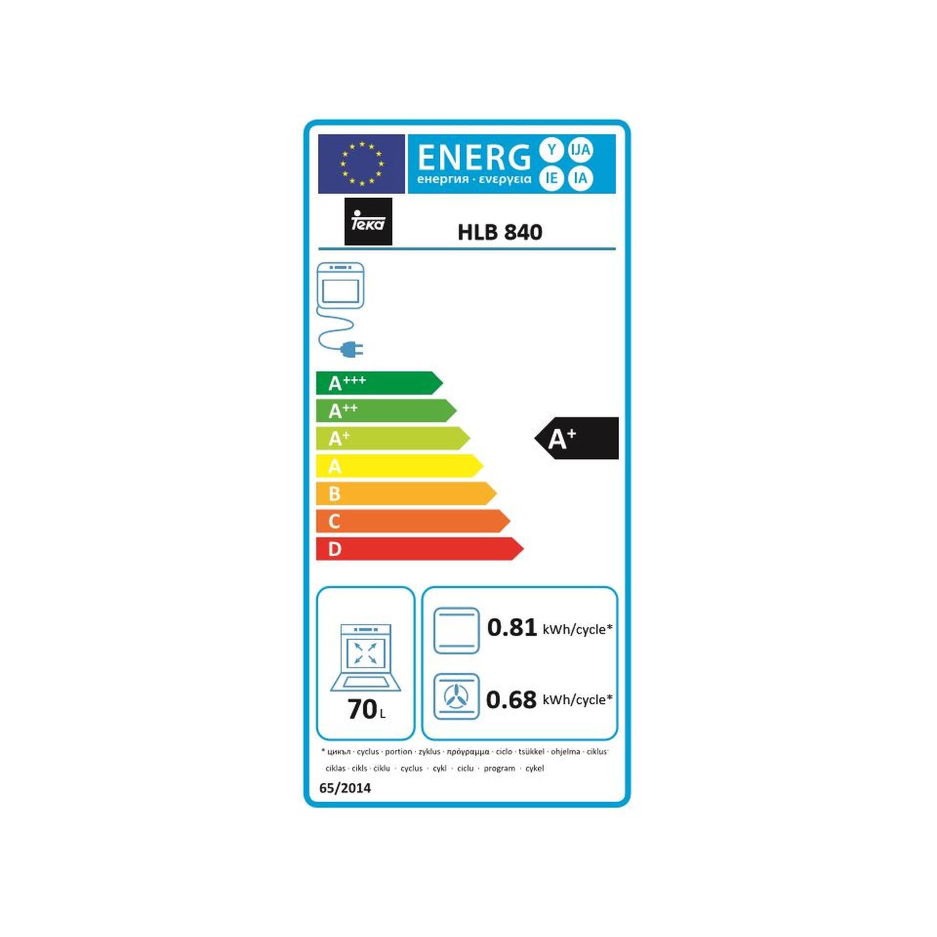 Horno Multifunción HLB 840 SurroundTemp A+ de 60 cm con HydroCleanPRO (3)