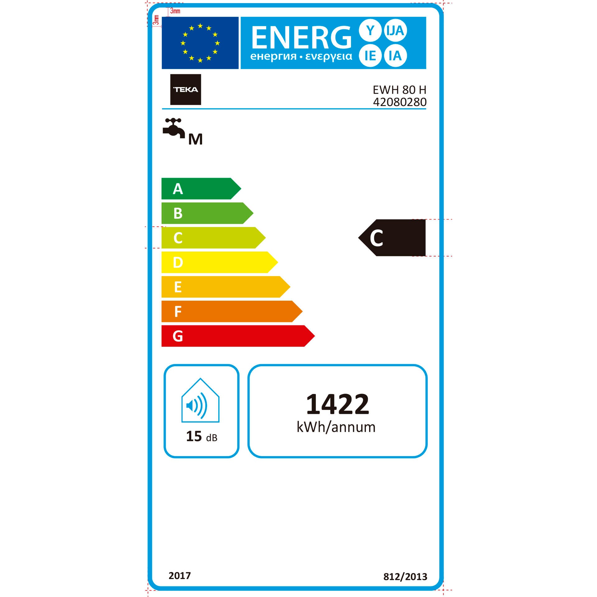 Termo eléctrico EWH 80 H VR01 de 80 litros con instalación vertical y horizontal (2)