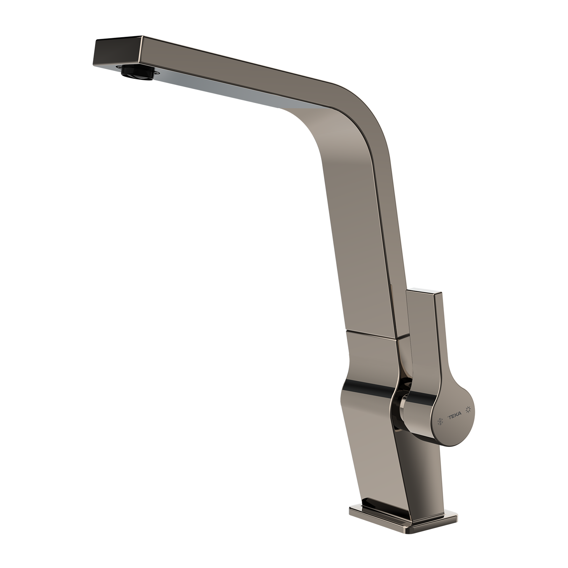 Grifo de cocina monomando ICC 915 Metallic Edition con caño giratorio y superficie resistente