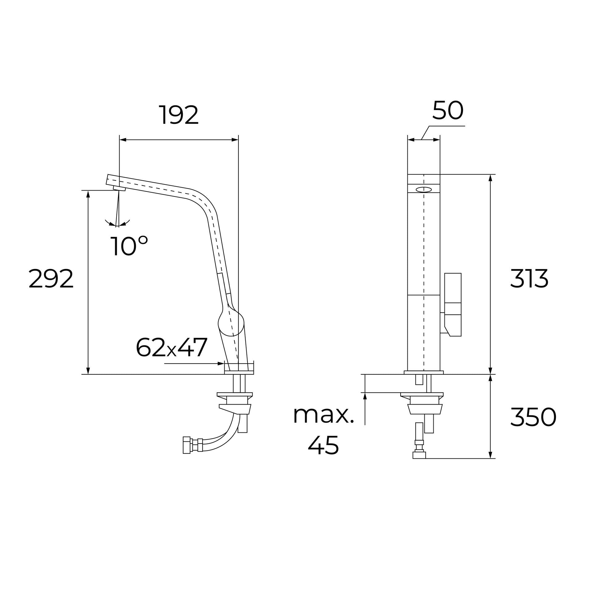 Grifo de cocina monomando ICC 915 Metallic Edition con caño giratorio y superficie resistente (2)