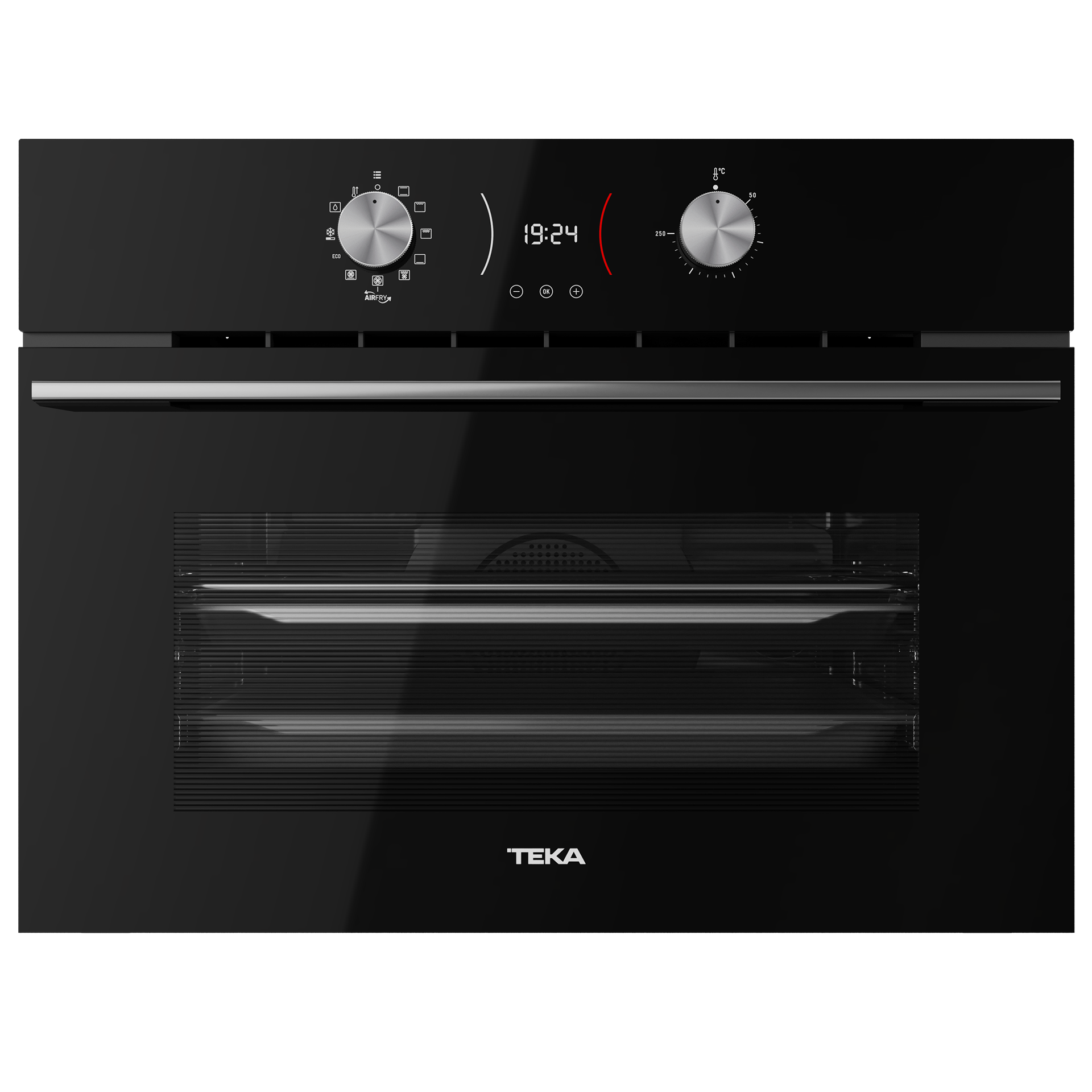 Horno compacto AirFy HLC 8406 BK de 45cm con función especial para freír en el horno de la forma más saludable