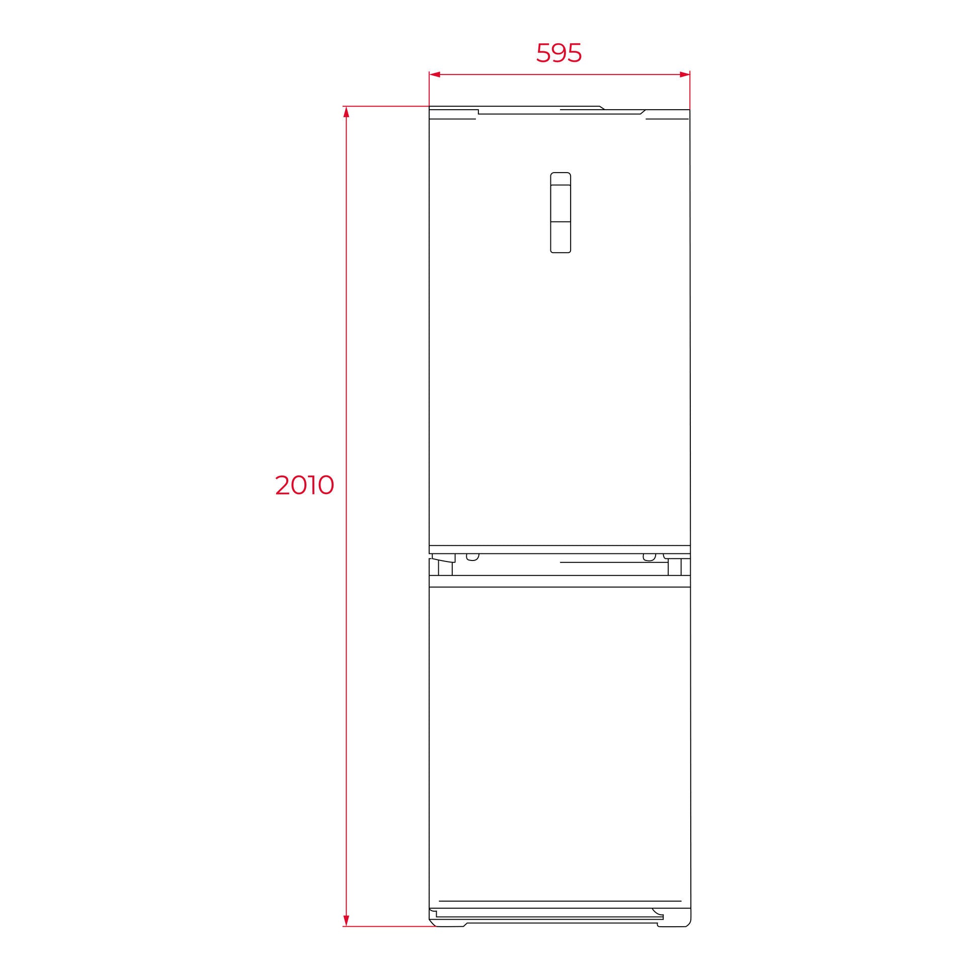 Frigorífico RBF 78650 de libre instalación LongLife No Frost con columna metal cool (3)