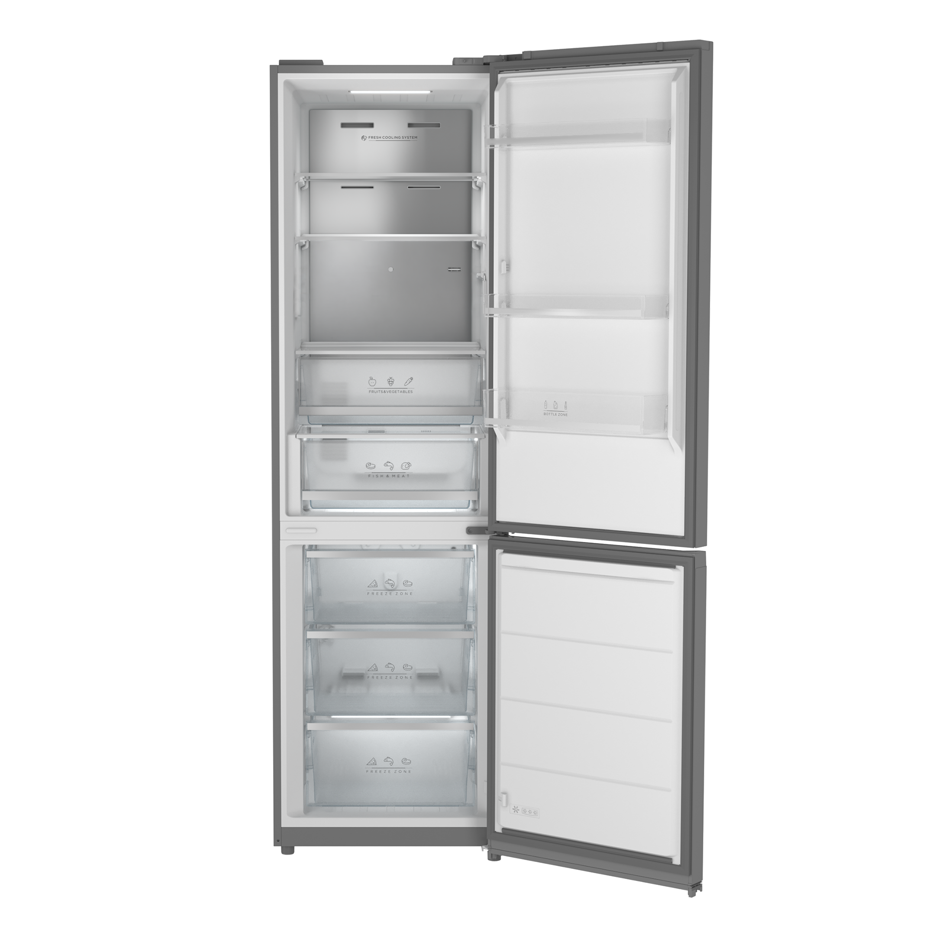 Frigorífico RBF 78650 de libre instalación, Clase C, LongLife No Frost con columna metal cool (1)