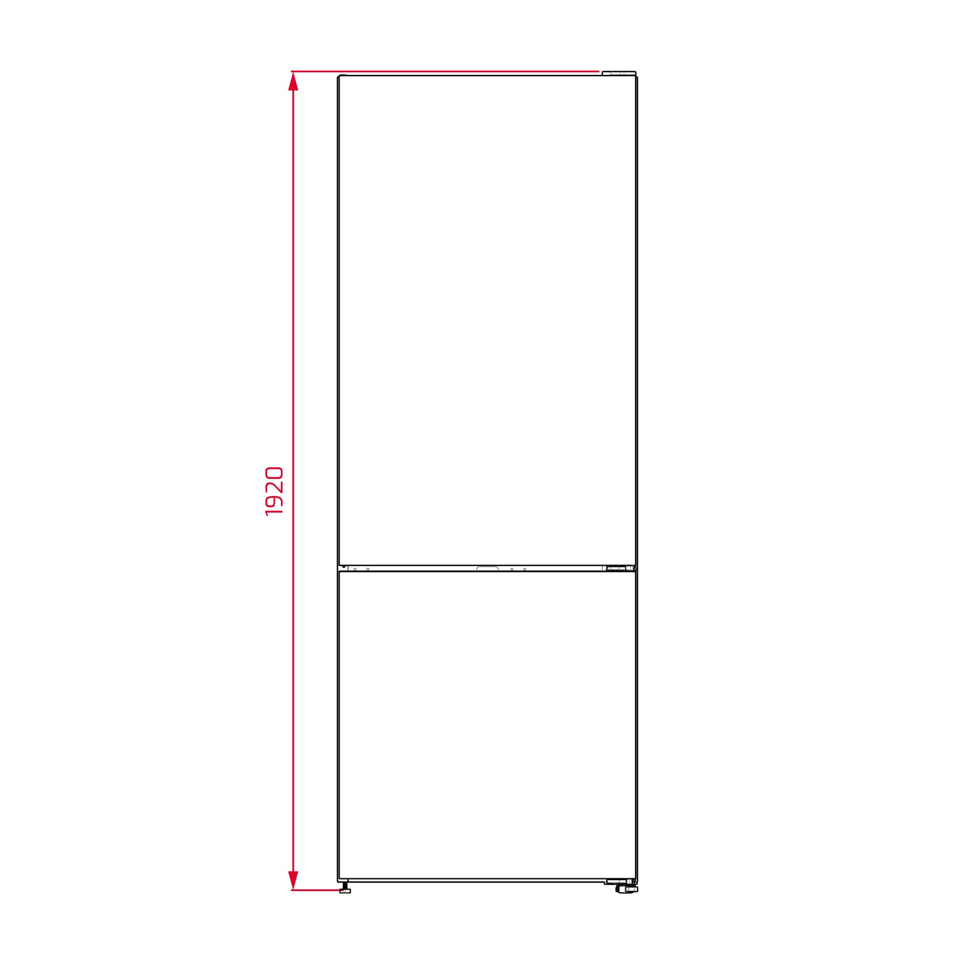 Frigorífico combi RBF 78725 No Frost de gran capacidad 192x70 cm con motor inverter y puerta de cristal (3)