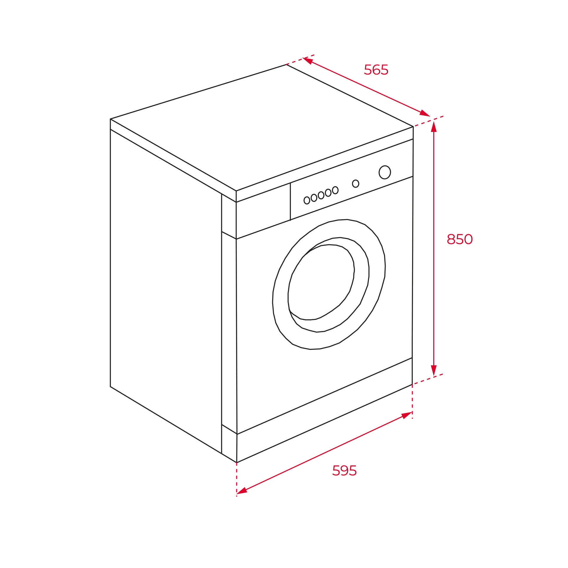 Lavadora TK5 1480 de libre instalación con 15 programas y capacidad 8 kg (2)