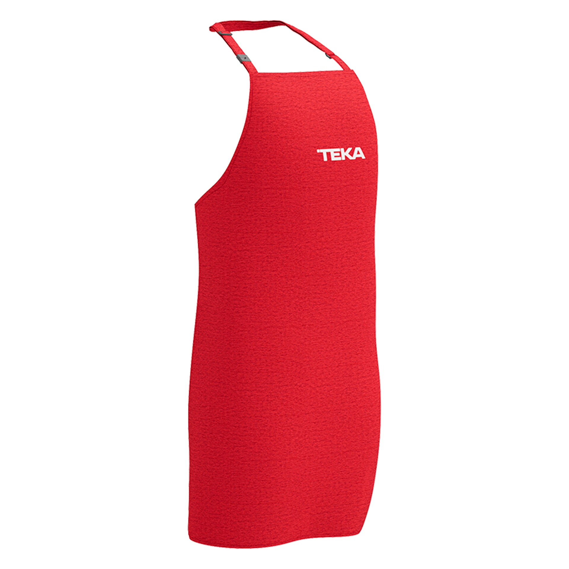 Delantal de cocina con cuello ajustable de color rojo para niño (1)