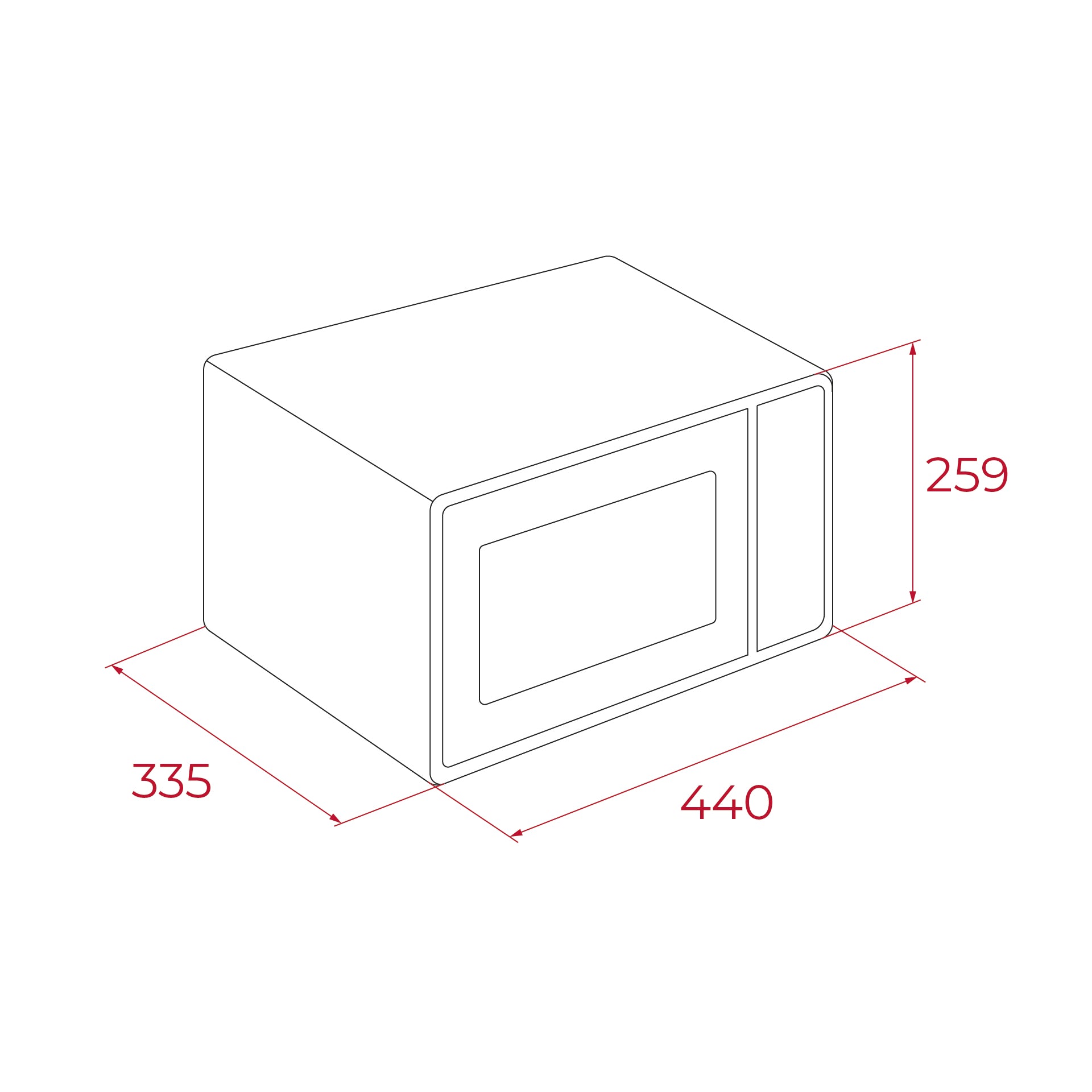 Microondas MW FS20 G de libre instalación de 20L con función grill (2)