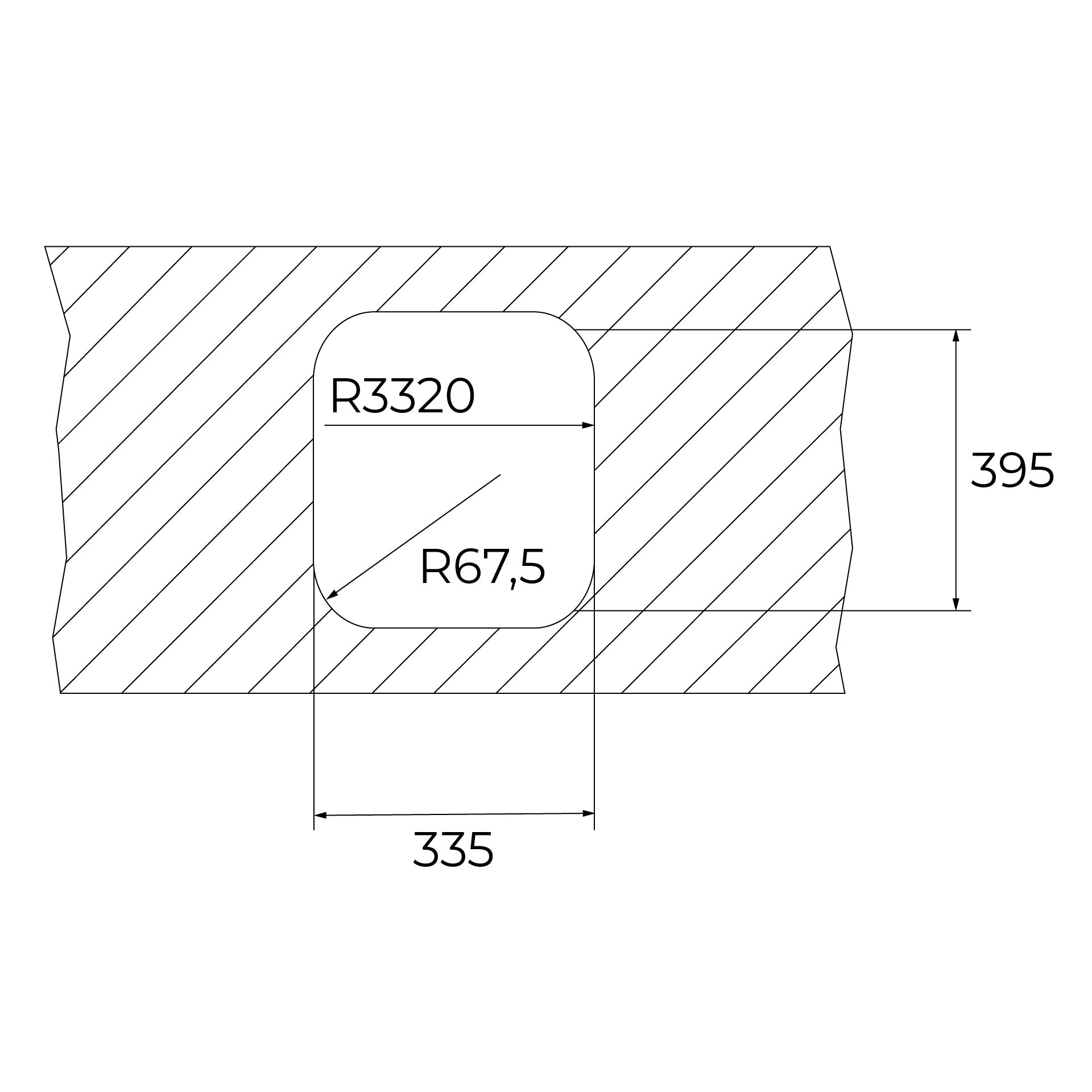 Fregadero BE 34.40 bajo encimera con cubeta de 34 cm (3)