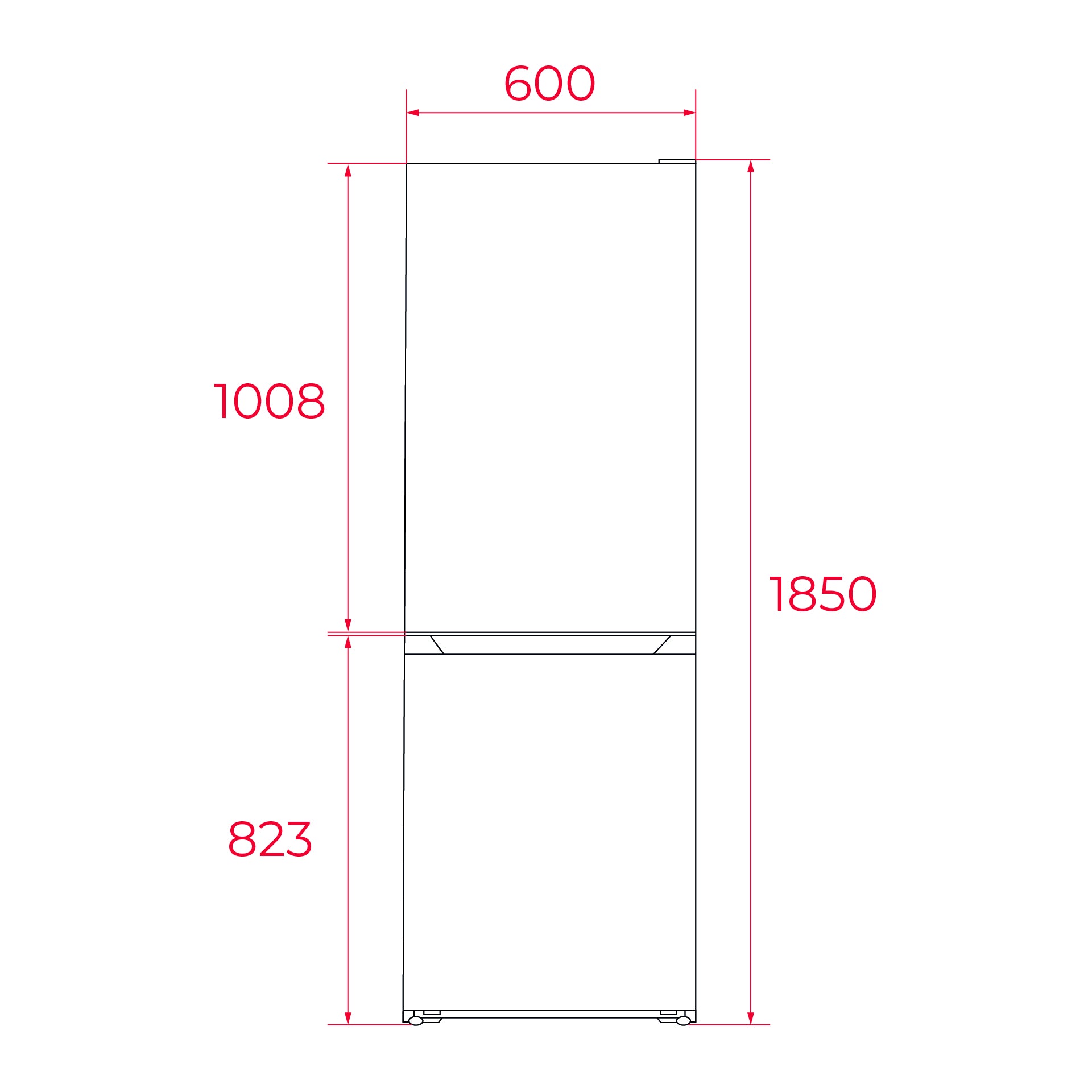 Frigorífico combi RBF 3420 No Frost de 185x60cm con motor inverter en color blanco (3)