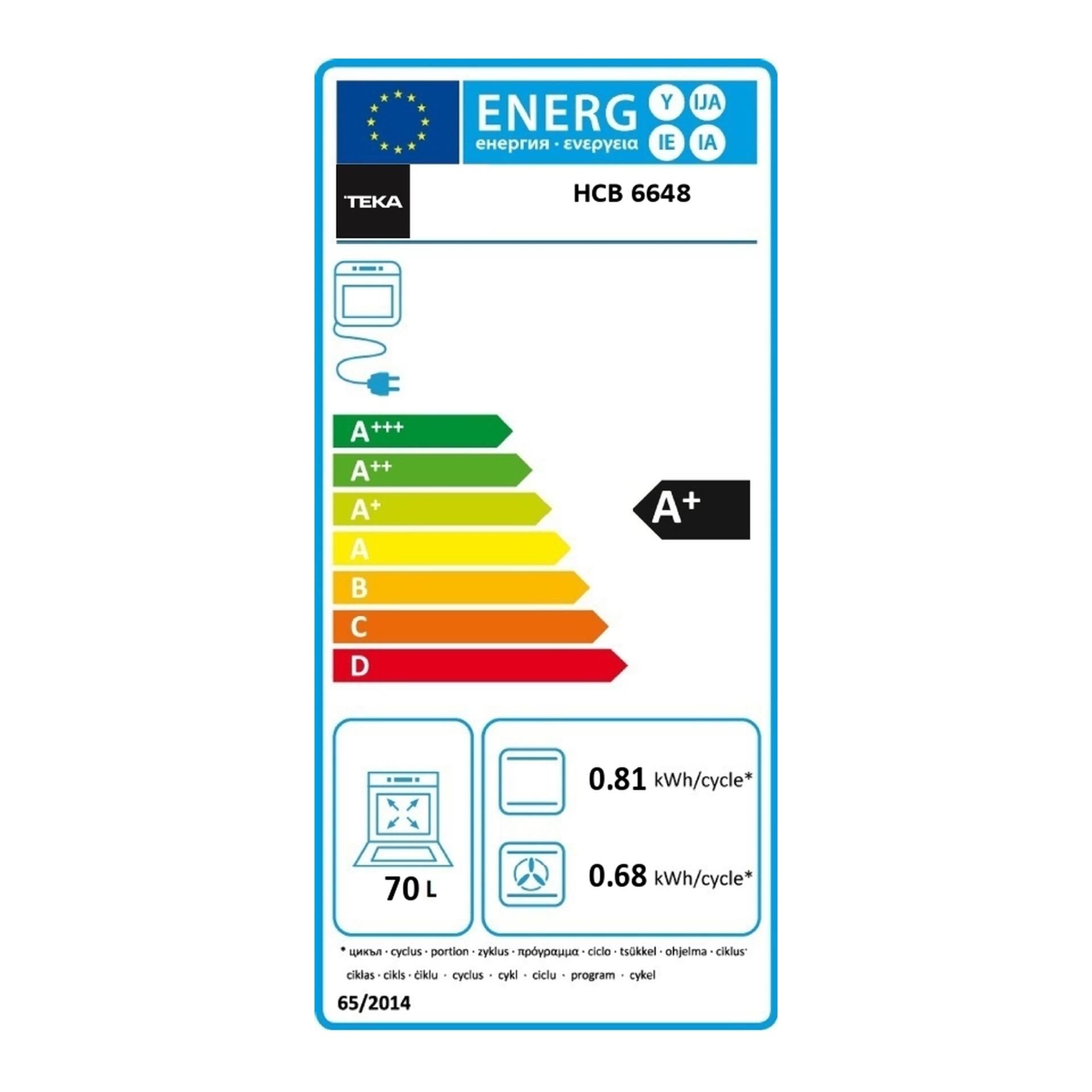 Horno multifunción HCB 6648 SS con sistema EasySteam para cocinar al vapor (4)