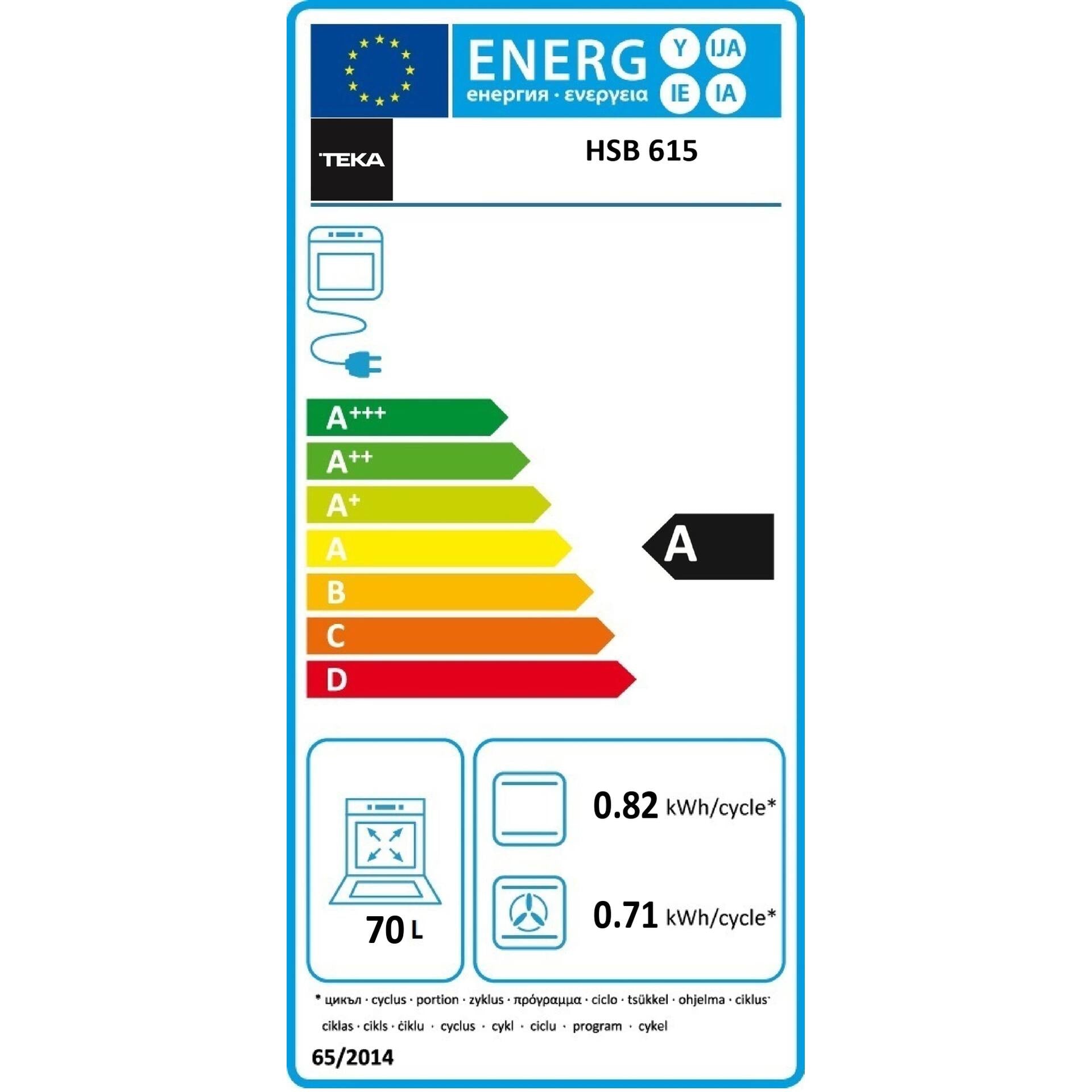 Horno Multifunción HSB 615 S de 60 cm con HydroClean ECO (3)