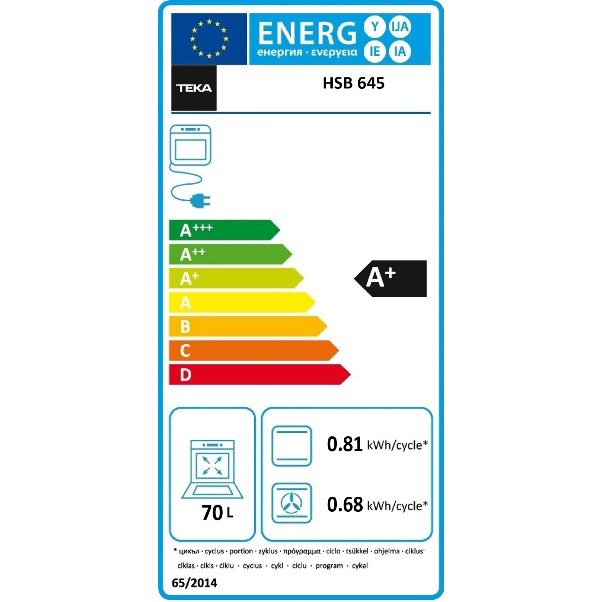 Horno Multifunción HSB 645 S SurroundTemp A+ de 60 cm con HydroClean PRO (3)