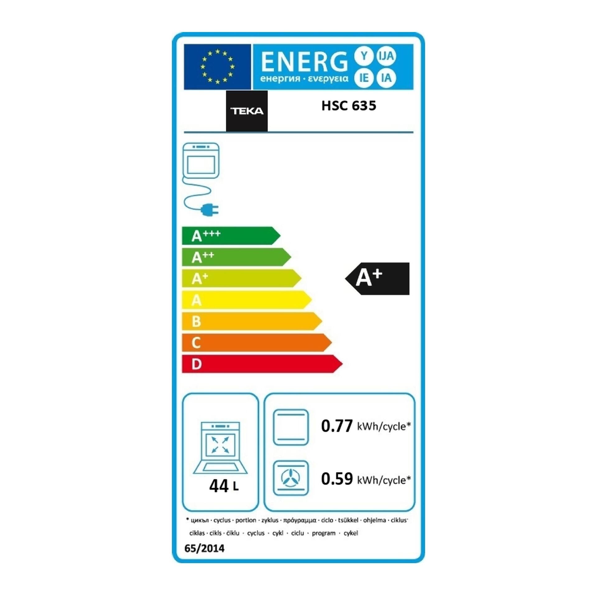 Horno Compacto Multifunción HSC 635 S A+ con Hydroclean PRO de 45 cm (3)