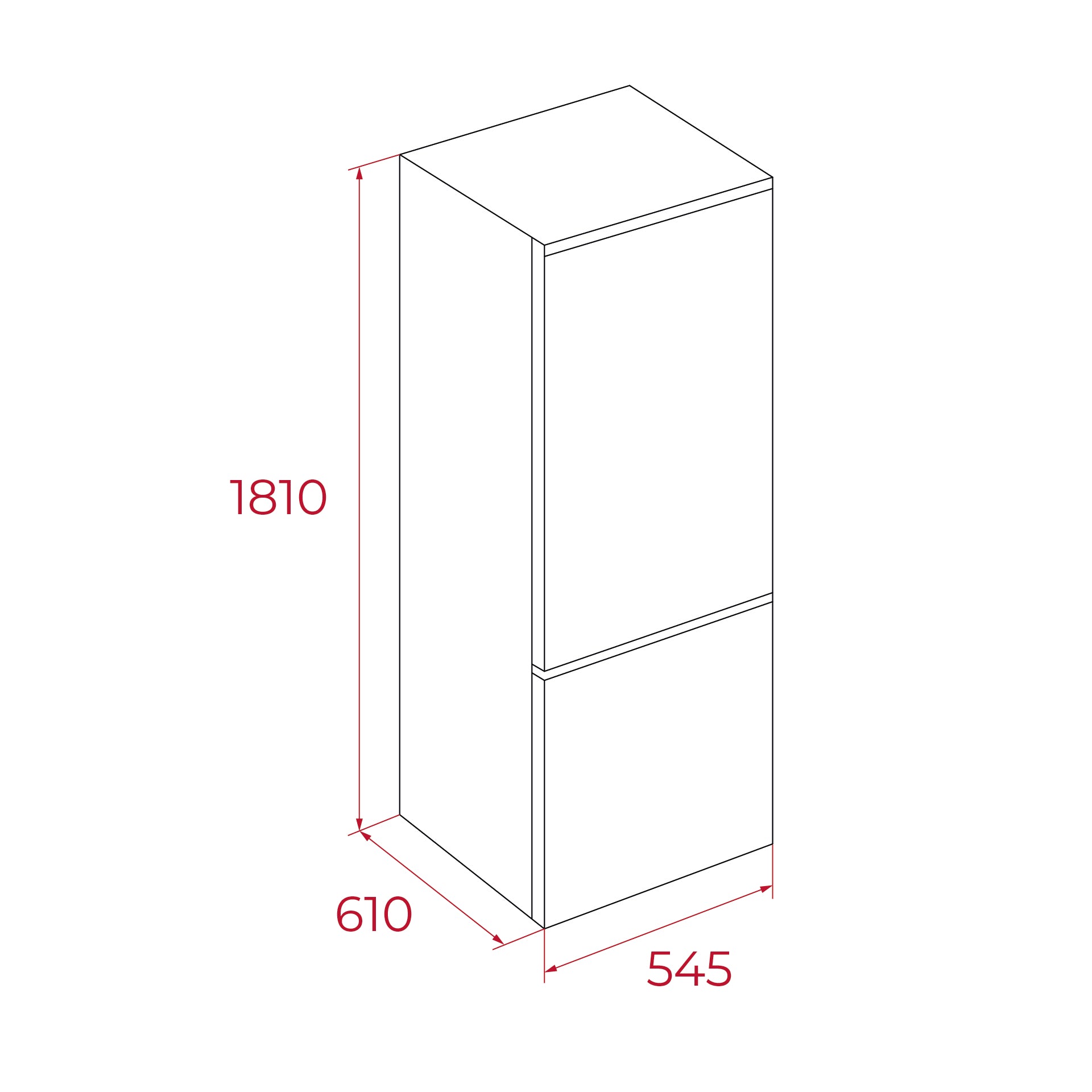 Frigorífico combi RBF 3320 No Frost de 180x55cm en color blanco (2)