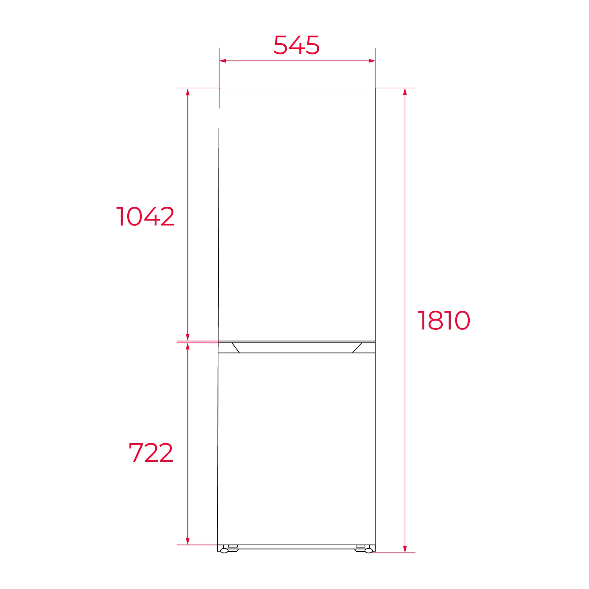 Frigorífico combi RBF 3320 No Frost de 180x55cm en color blanco (3)