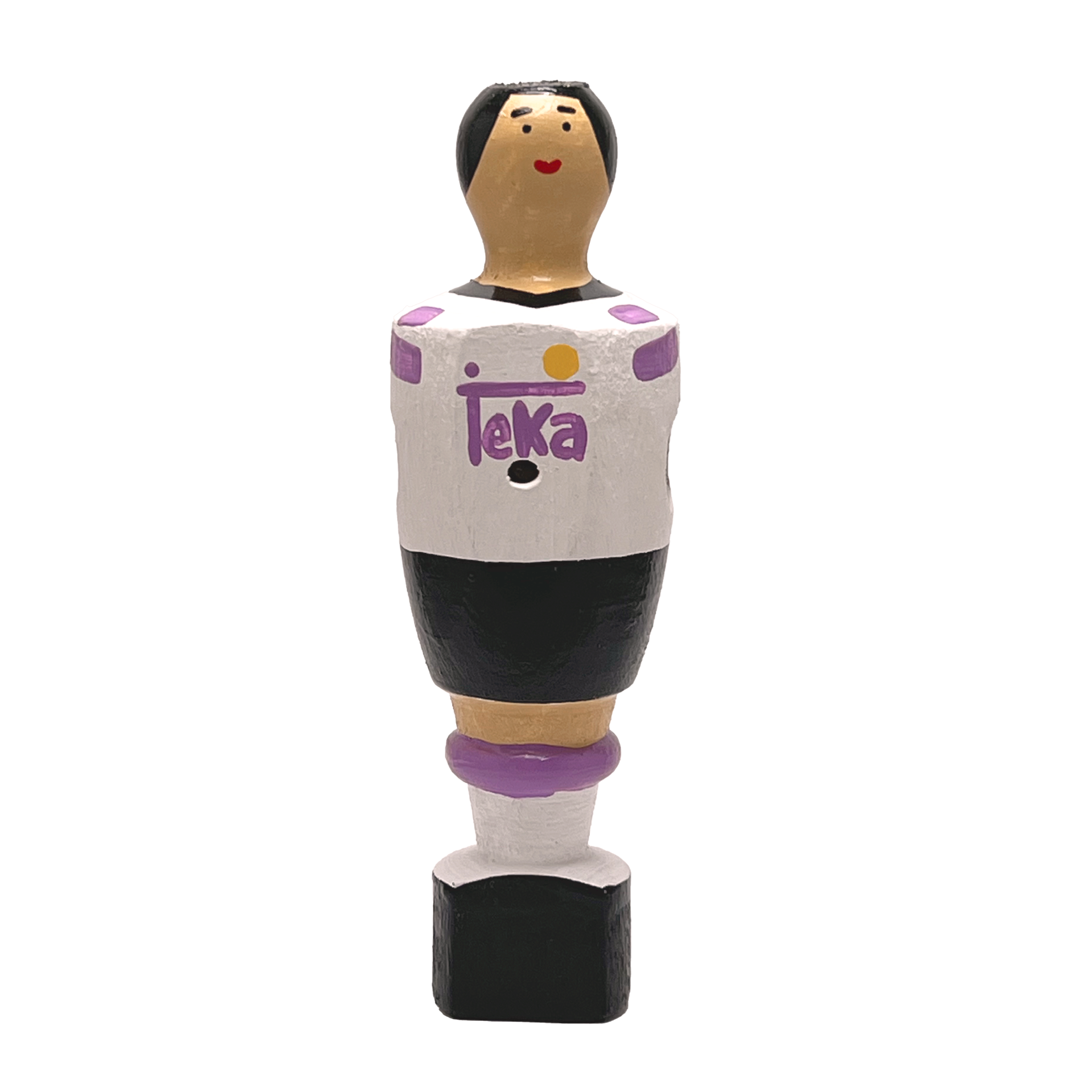 Jugador de futbolín artesanal Teka con imán para frigorífico, portero Primera Equipación 96-1997