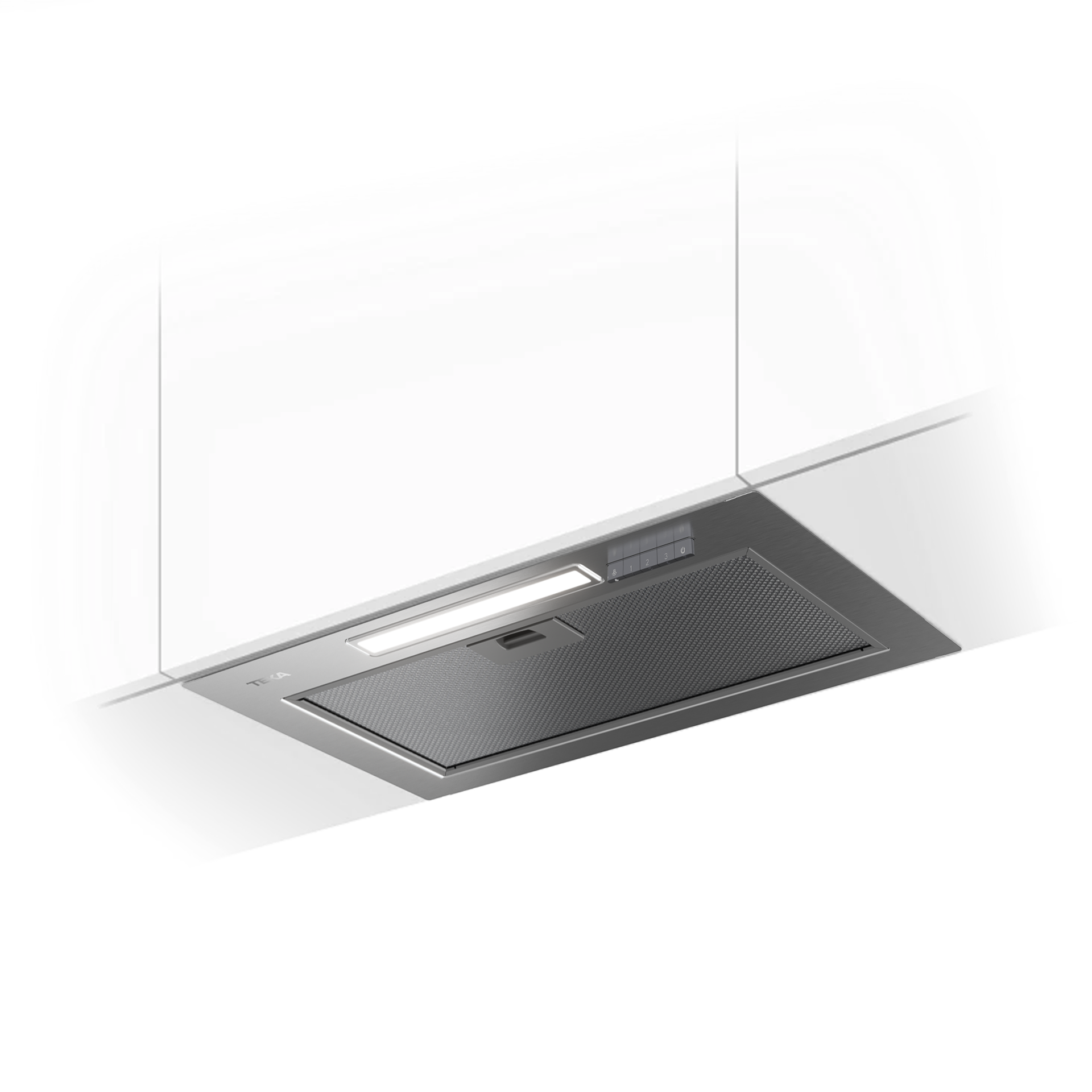 Campana integrada diseño invisible INTEGRA GFI 63030, fácil de instalar y con espacio para almacenamiento