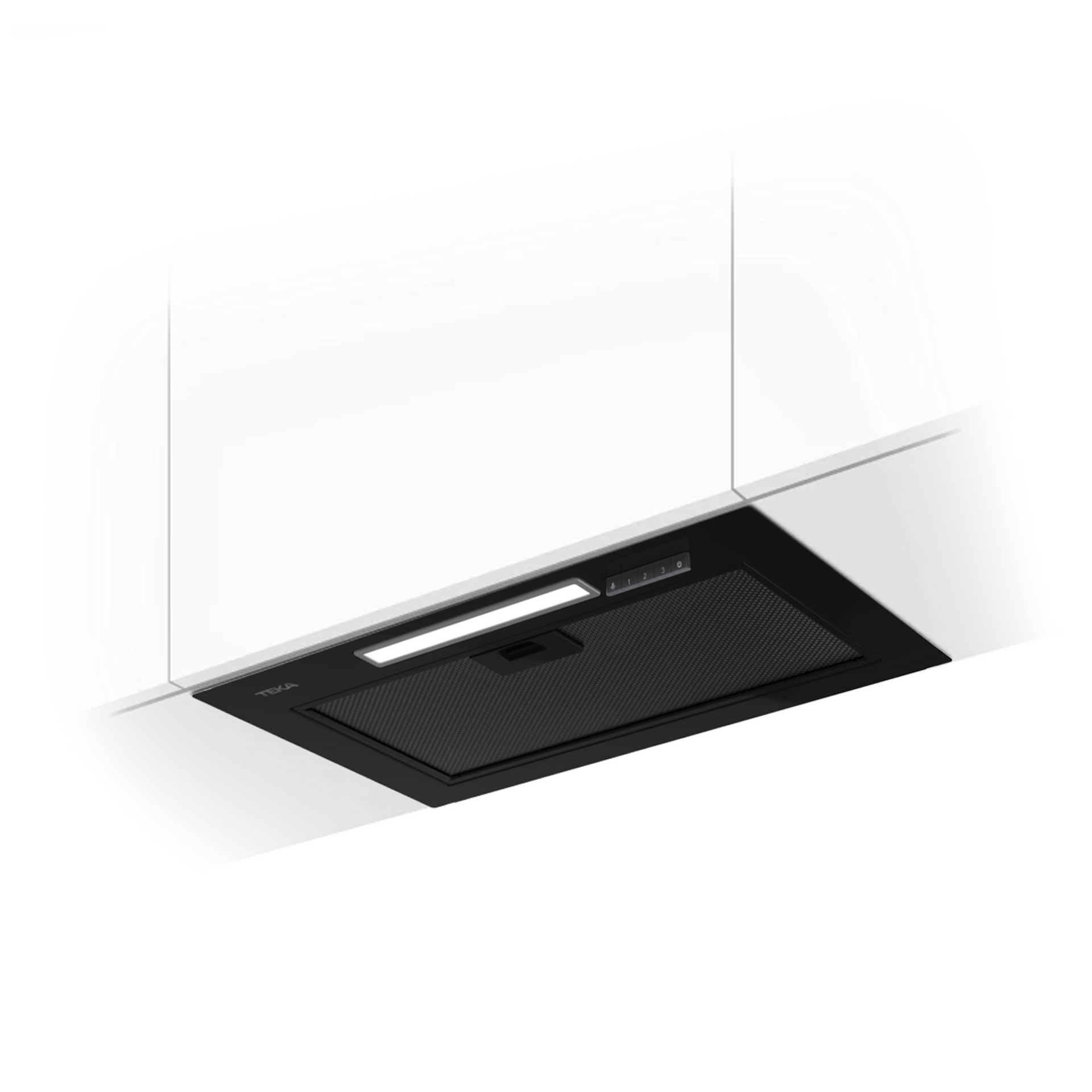 Campana integrada diseño invisible INTEGRA GFI 63030, fácil de instalar y con espacio para almacenamiento