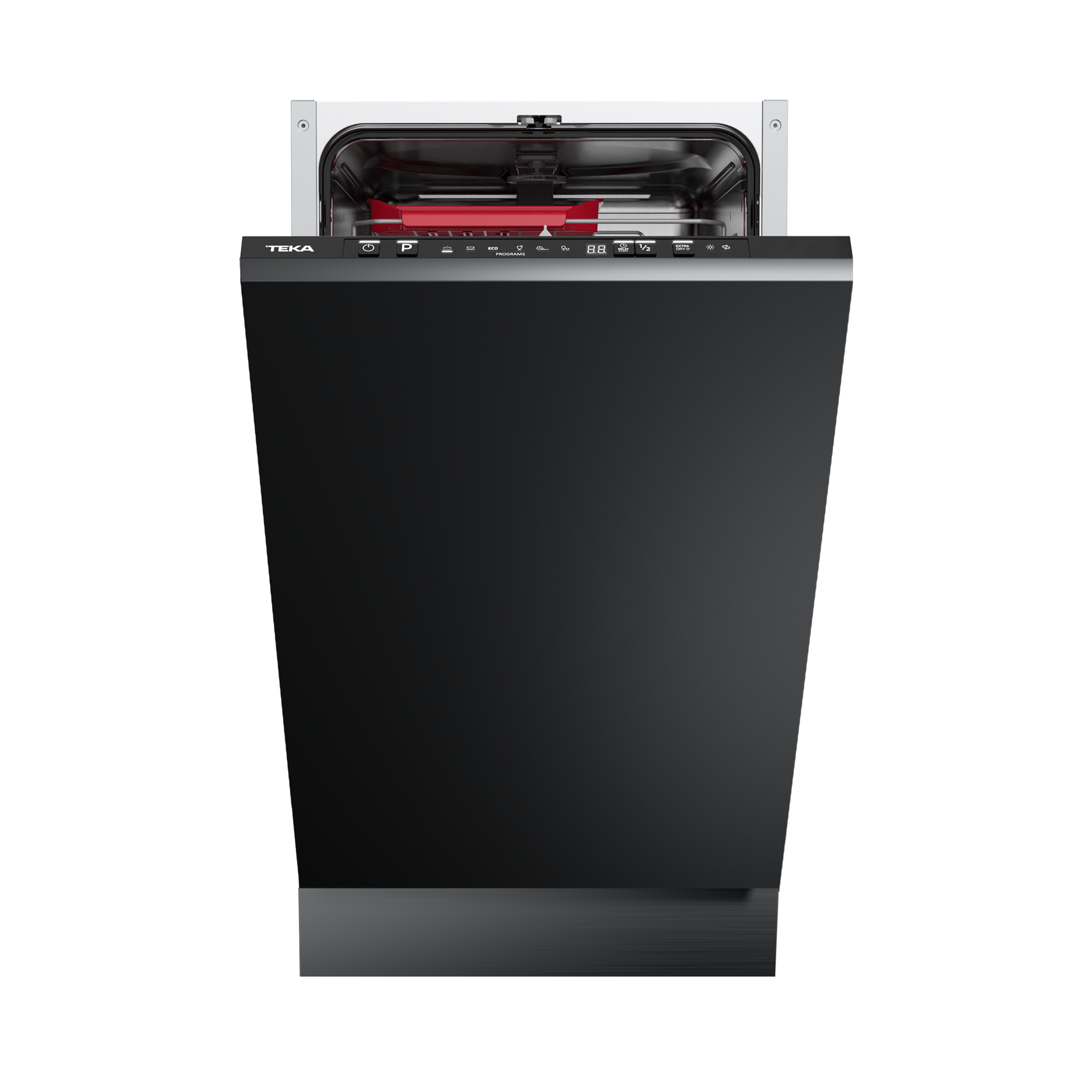 Lavavajillas integrable DFI 44800 con capacidad de 10 cubiertos, con 6 programas de lavado y bandeja deslizante Extra Tray