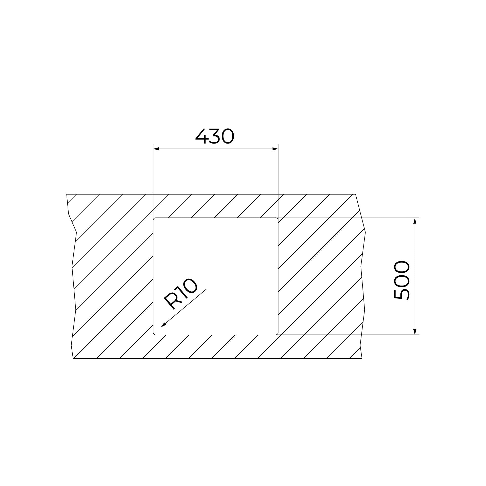 Fregadero ForLine RS15 40.40 de acero inoxidable con una cubeta de 40cm (3)