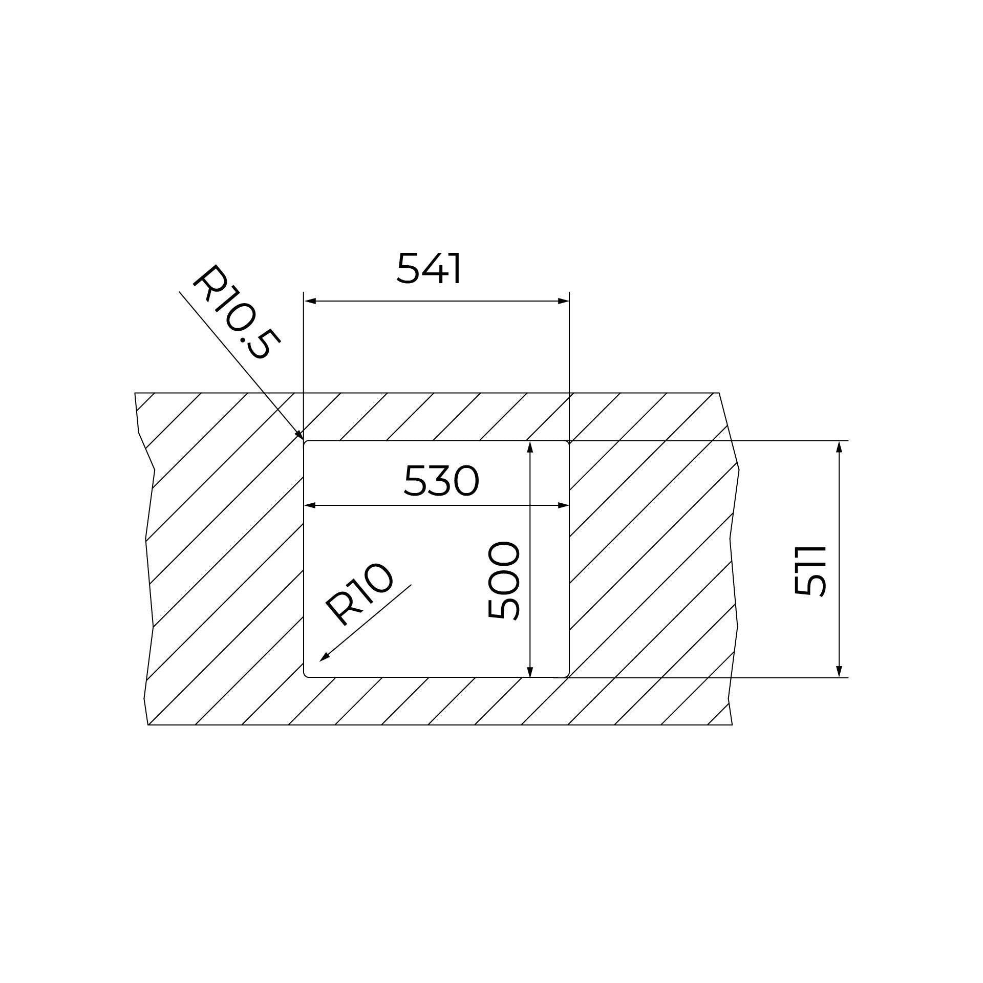 Fregadero ForLine RS15 50.40 de acero inoxidable con una cubeta de 50cm (4)