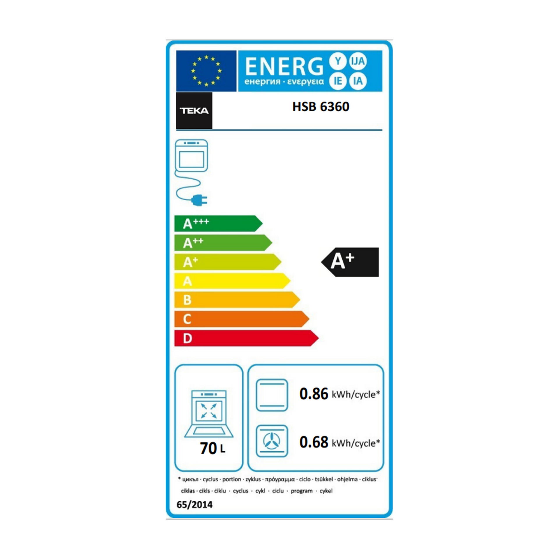 Horno multifunción NEO HSB 6360 con 8 funciones de cocinado y sistema HydroClean (3)