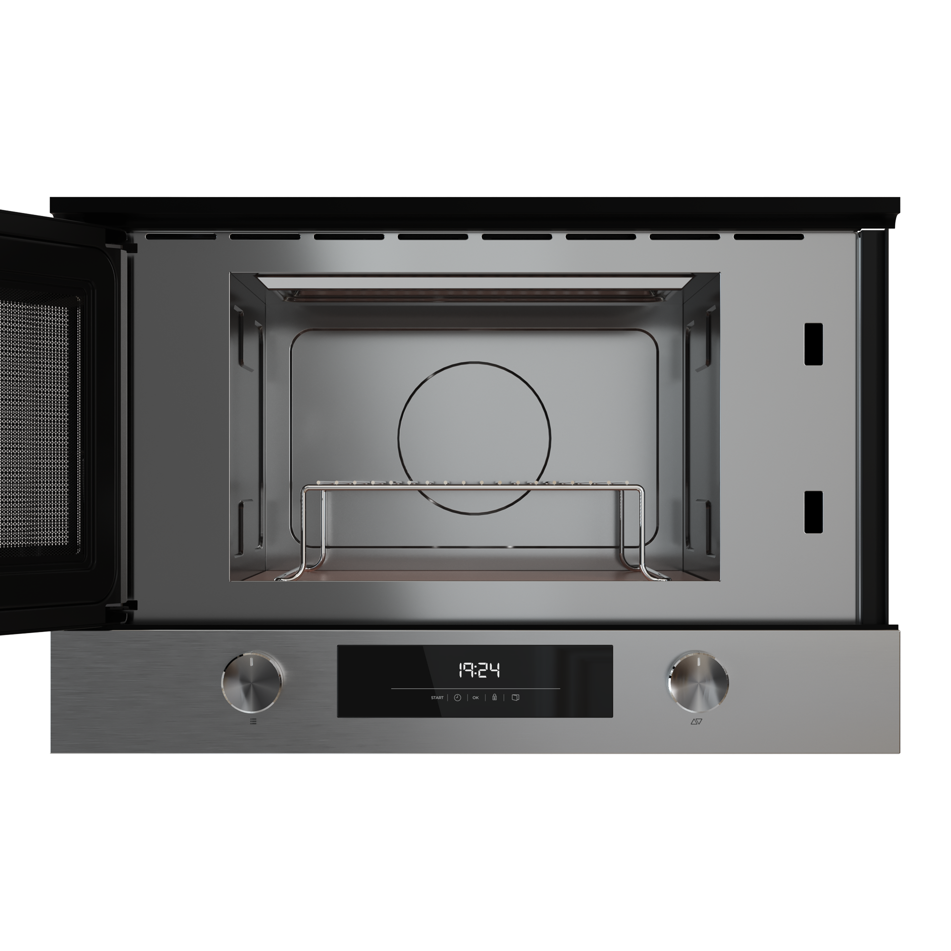 Microondas integrable NEO MS 6220 BIS con base cerámica y apertura de puerta a la izquierda (1)