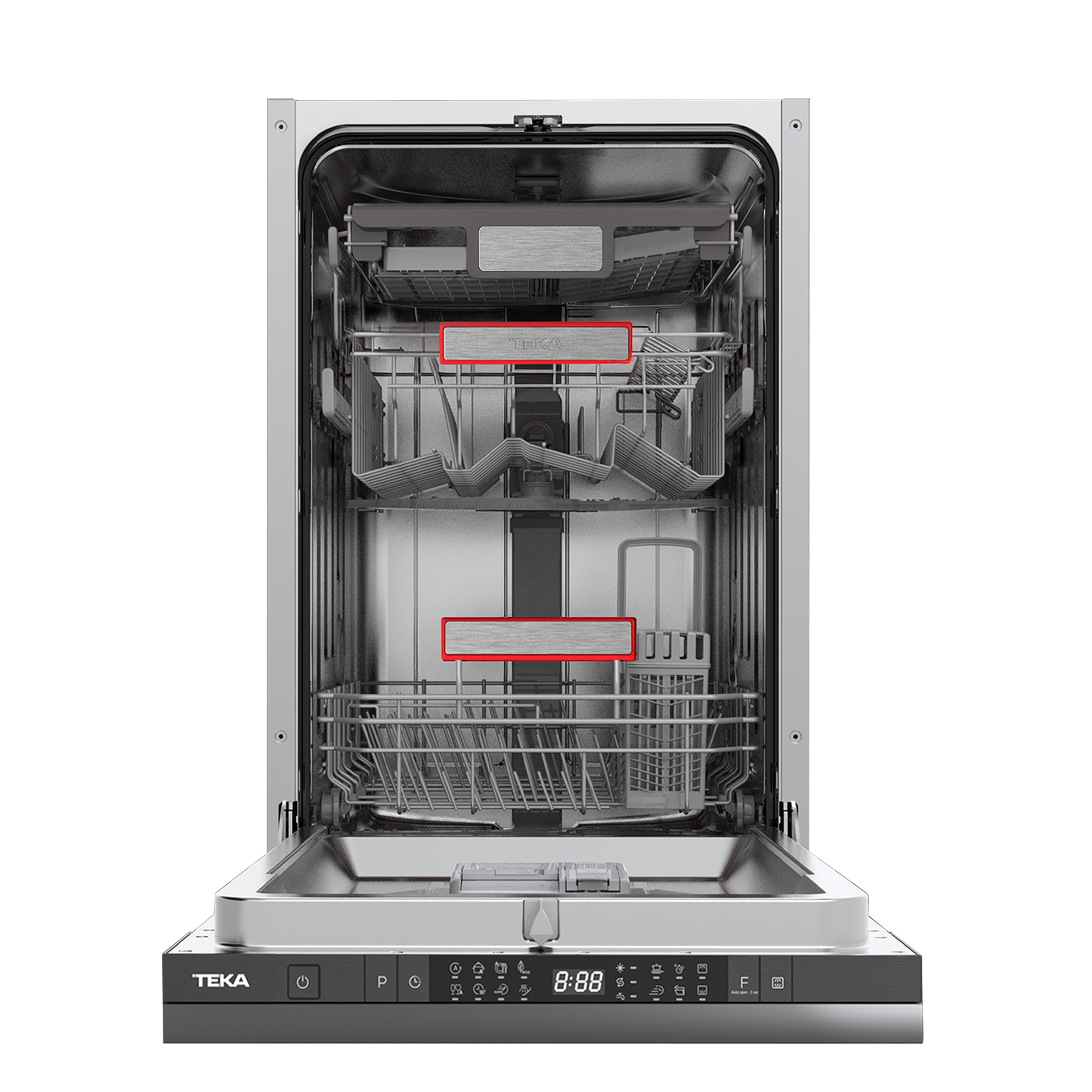 Lavavajillas integrable DFI 74860 de 45 cm para 10 cubiertos con 8 programas de lavado (1)