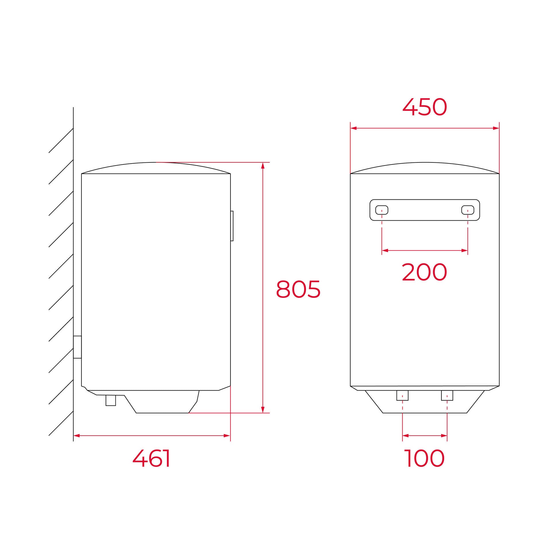 Termo eléctrico EWH 80 C de 80 litros con instalación vertical (1)