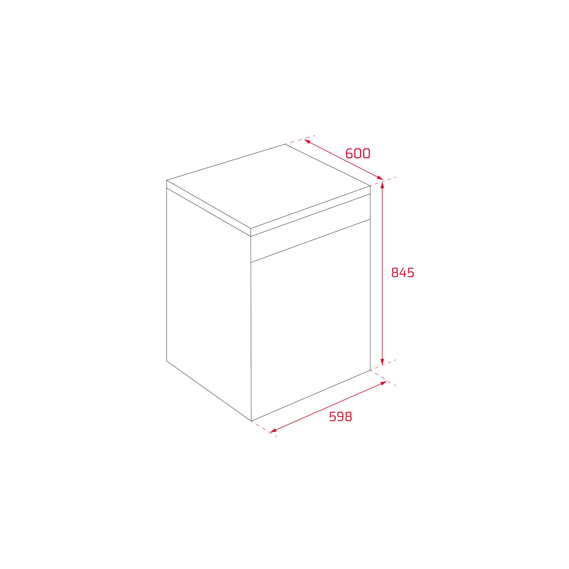 Lavavajillas libre instalación DFS 26610 WH 60 cm HomeCare Series para 12 cubiertos con 6 programas de lavado (2)